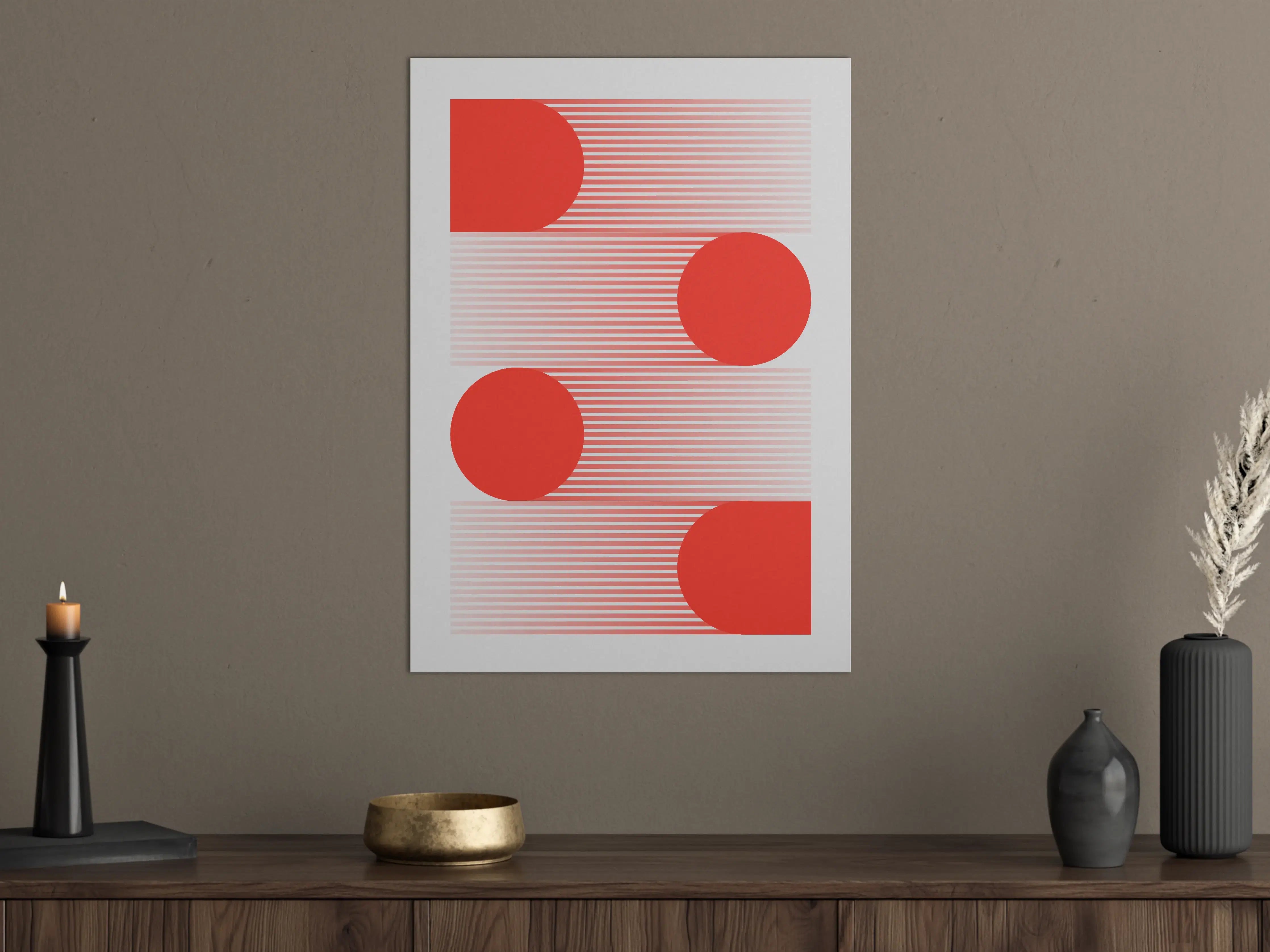 Große Wandbilder - Moderne abstrakte geometrische Wandkunst