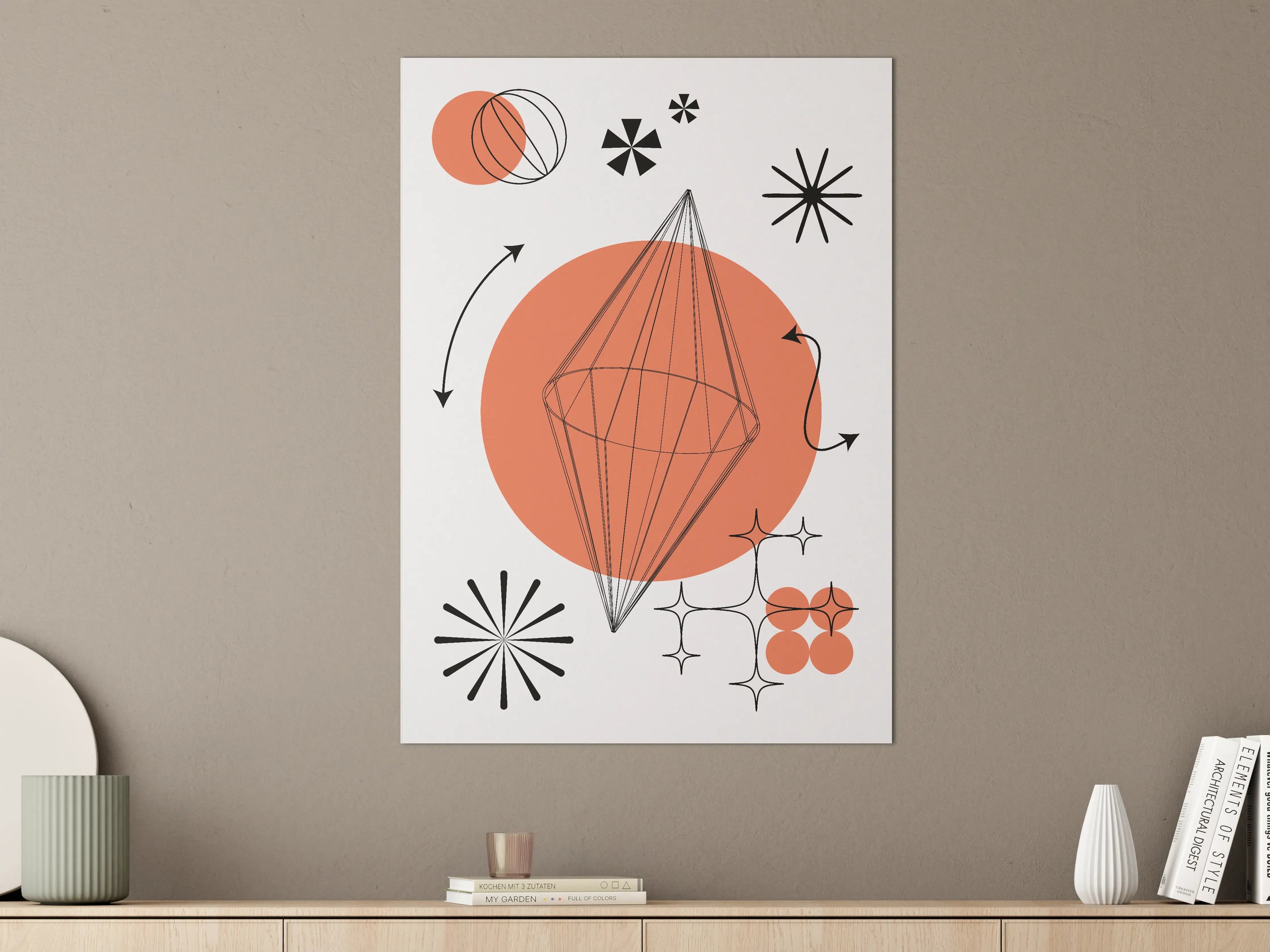 Große Wandbilder - Moderne geometrische Design-Kunst