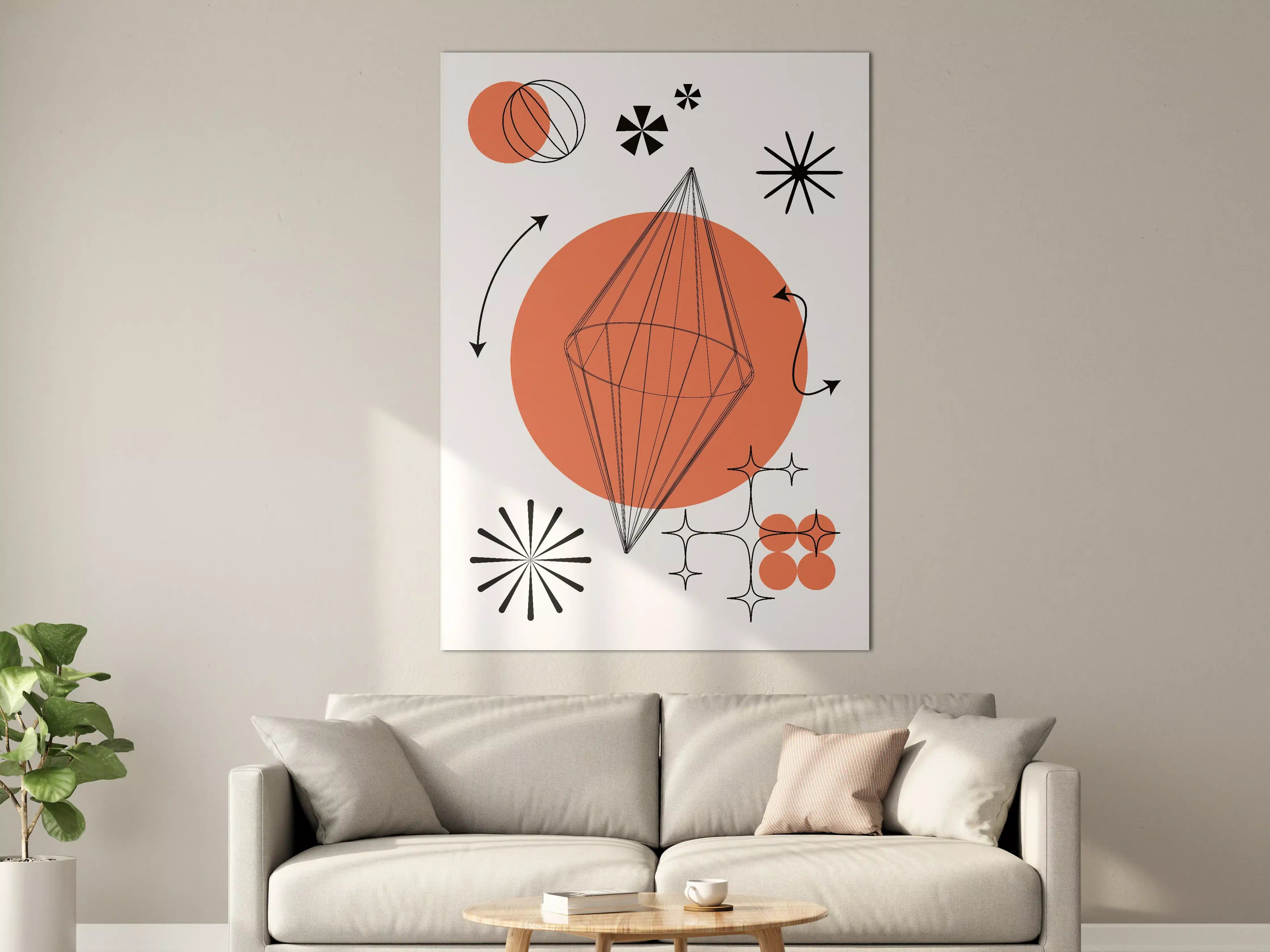Große Wandbilder - Moderne geometrische Design-Kunst