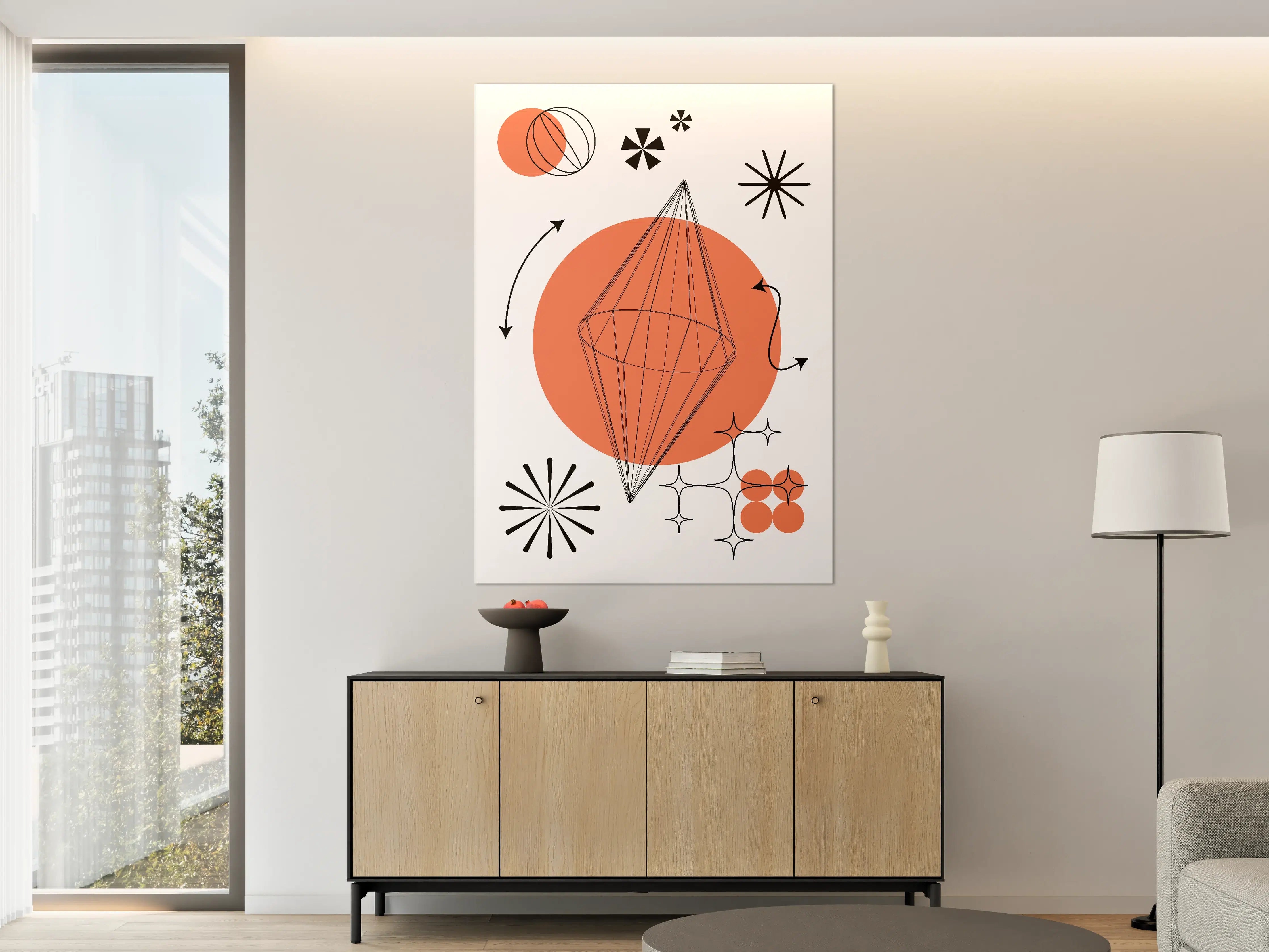 Große Wandbilder - Moderne geometrische Design-Kunst