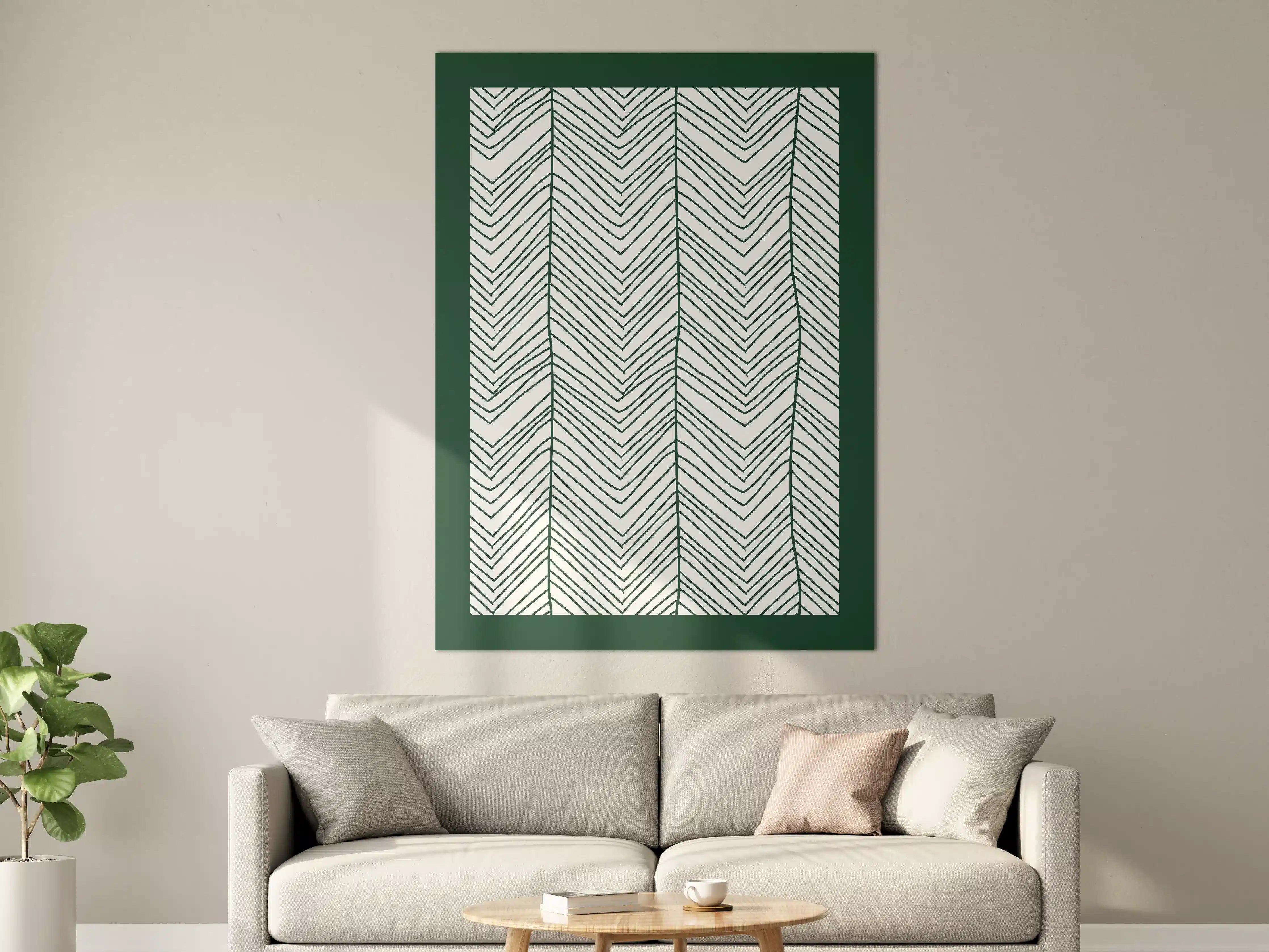 Große Wandbilder - Moderne geometrische Lineart-Wanddekoration