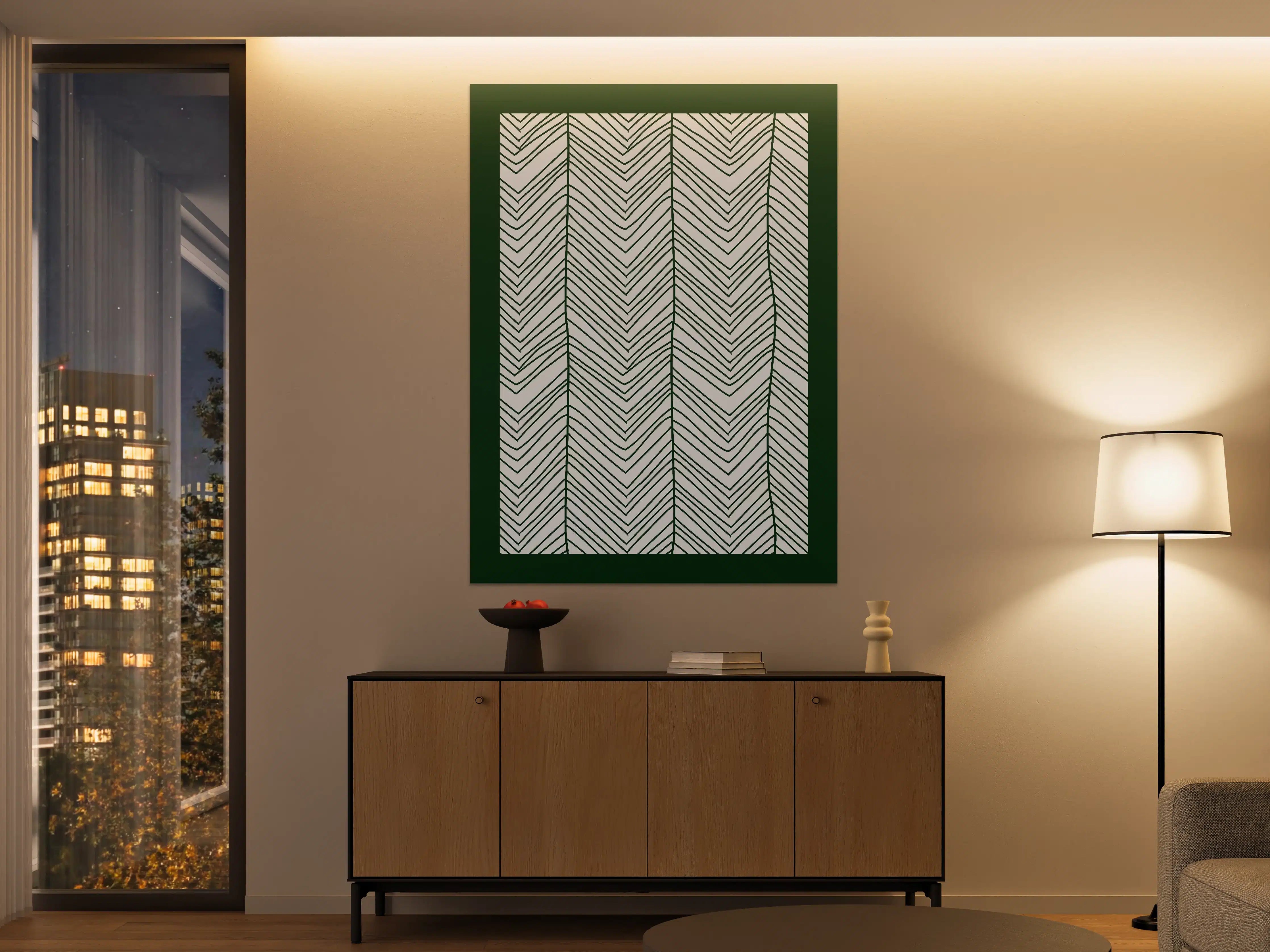 Große Wandbilder - Moderne geometrische Lineart-Wanddekoration