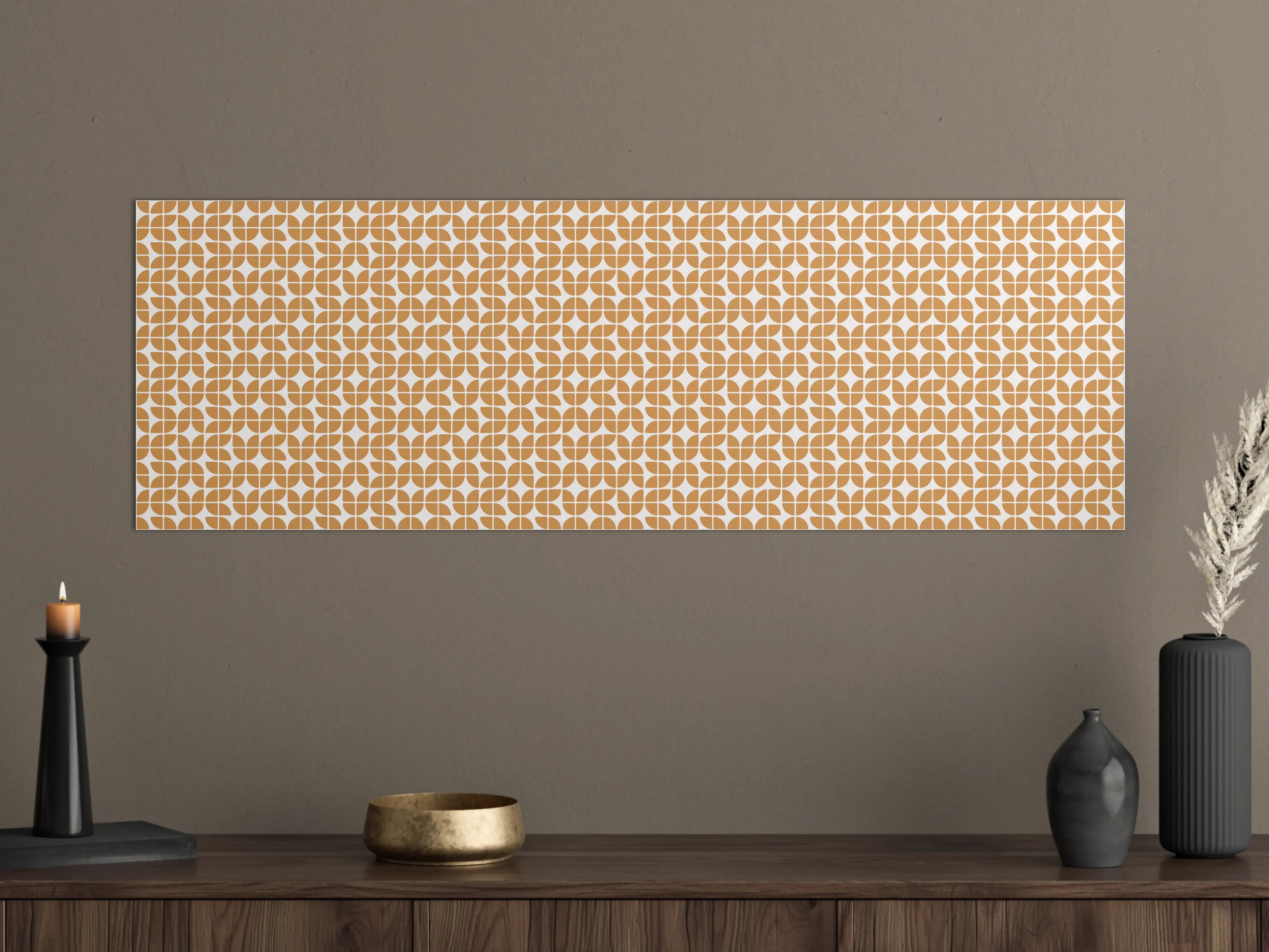 Große Wandbilder - Moderne geometrische Muster in warmen Beige-Tönen