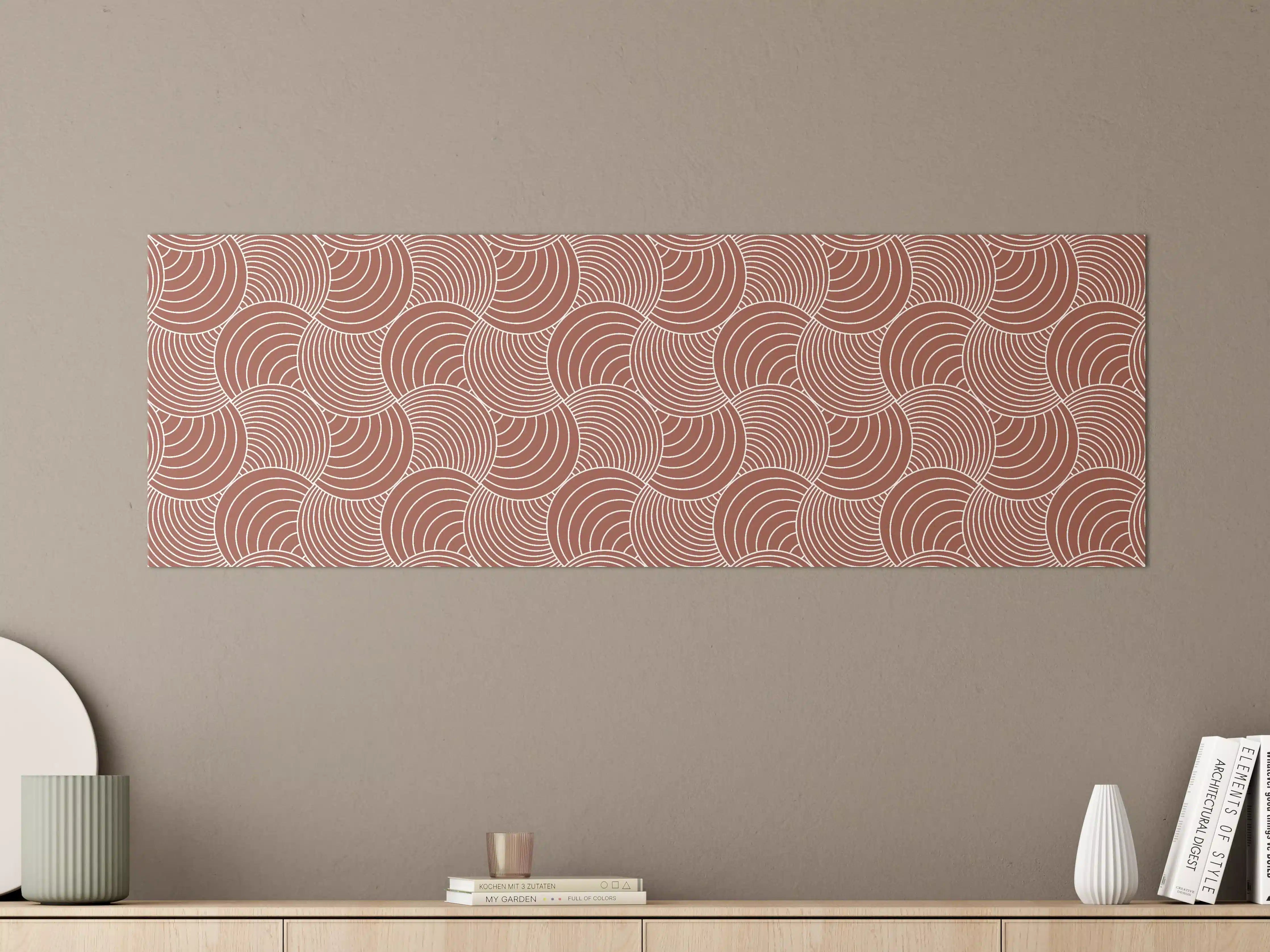 Große Wandbilder - Moderne geometrische Muster in warmen Erd-Tönen