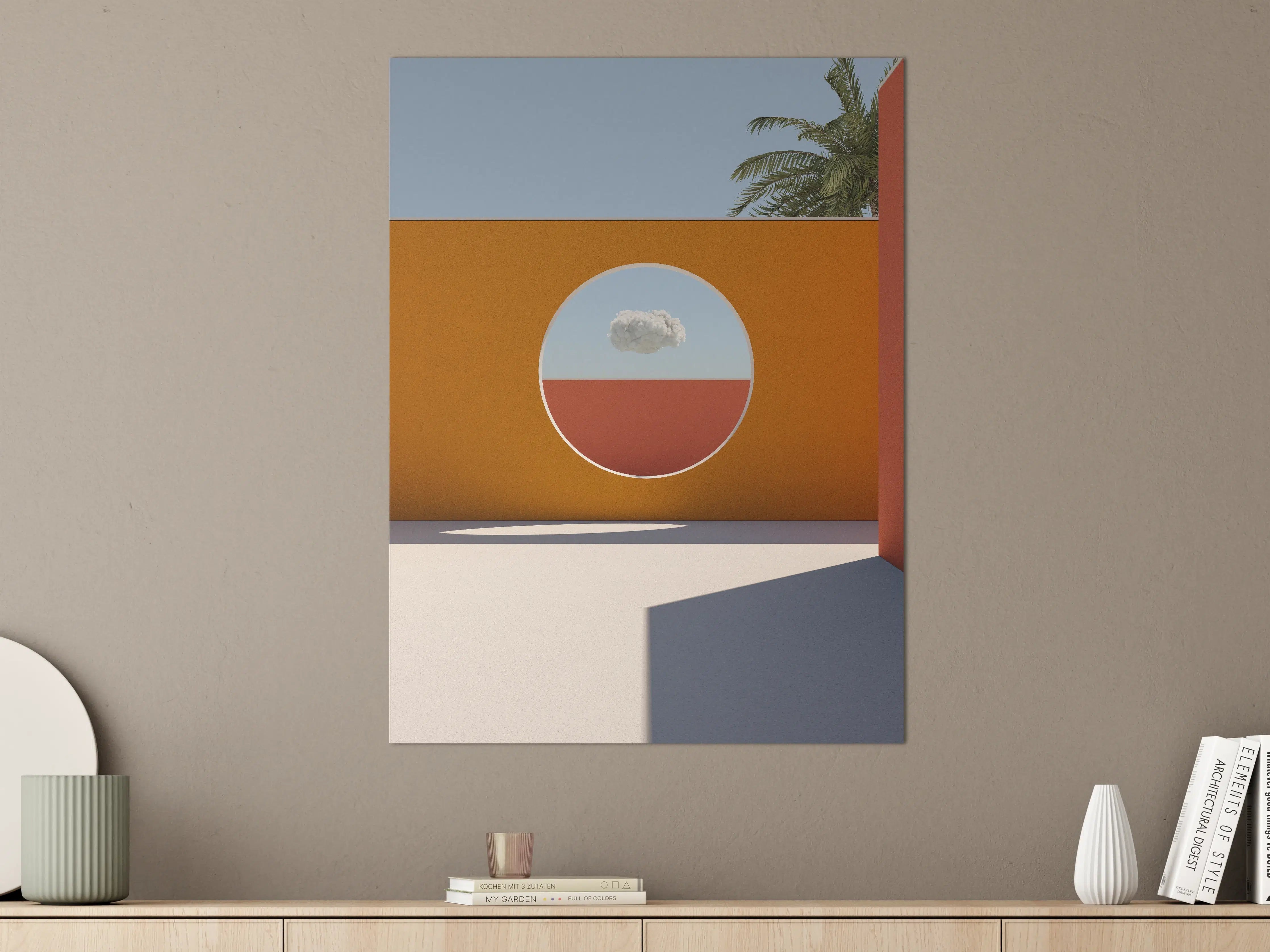 Große Wandbilder - Moderne geometrische Wanddekoration mit Wu5fform