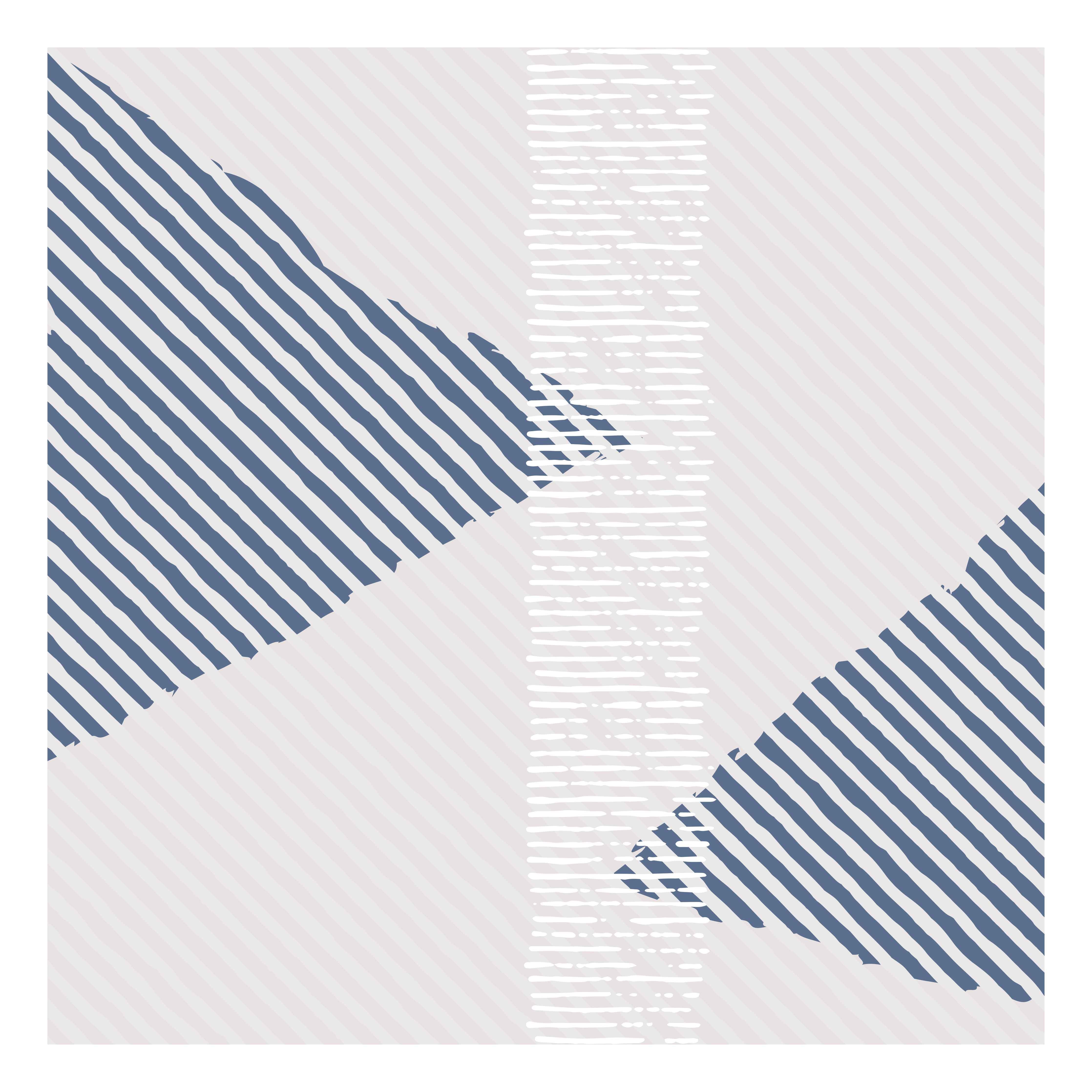 Große Wandbilder-Moderne geometrische Wandkunst in Blau und Grau