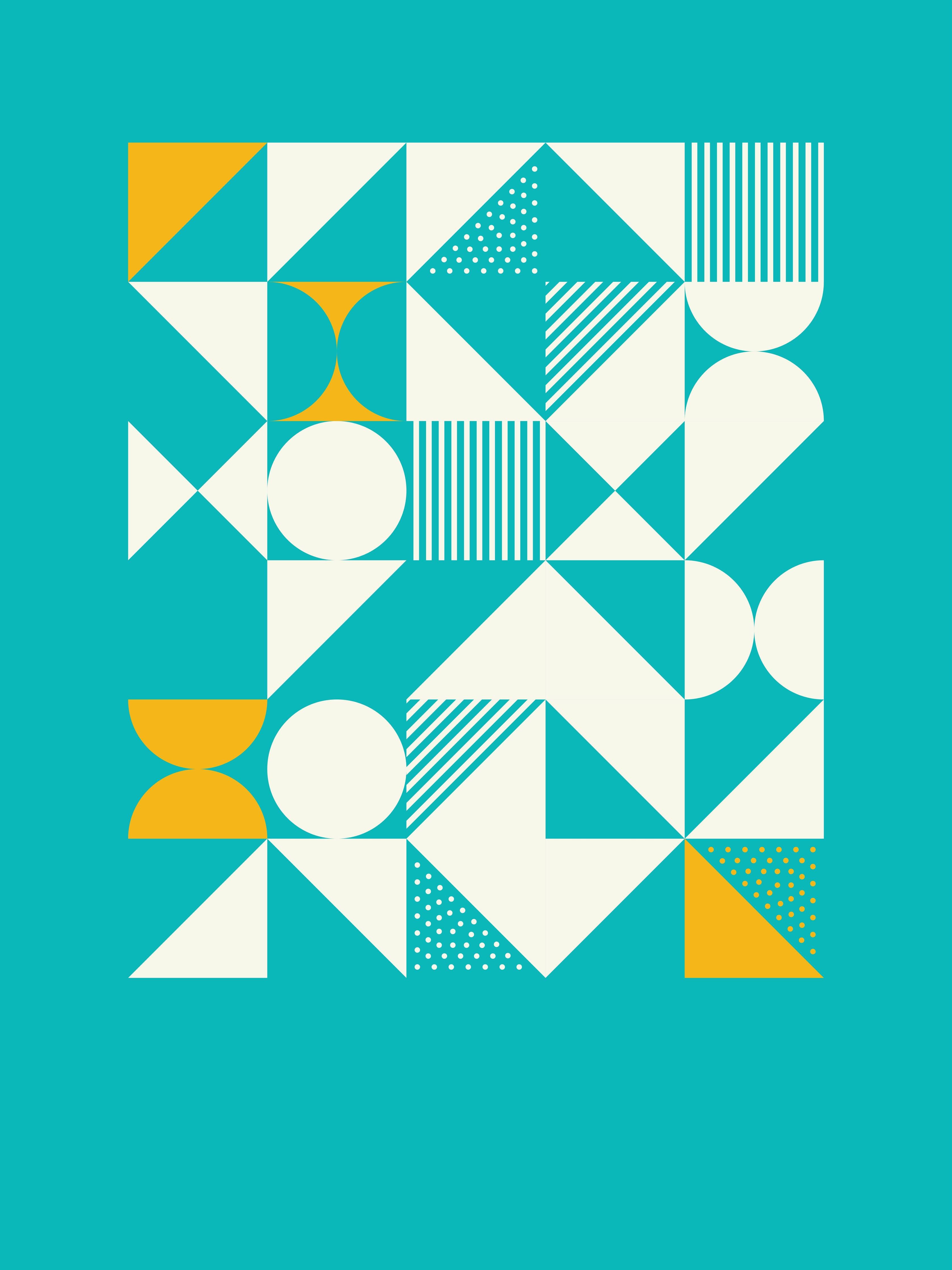 Große Wandbilder-Moderne geometrische Wandkunst in hellen Tönen