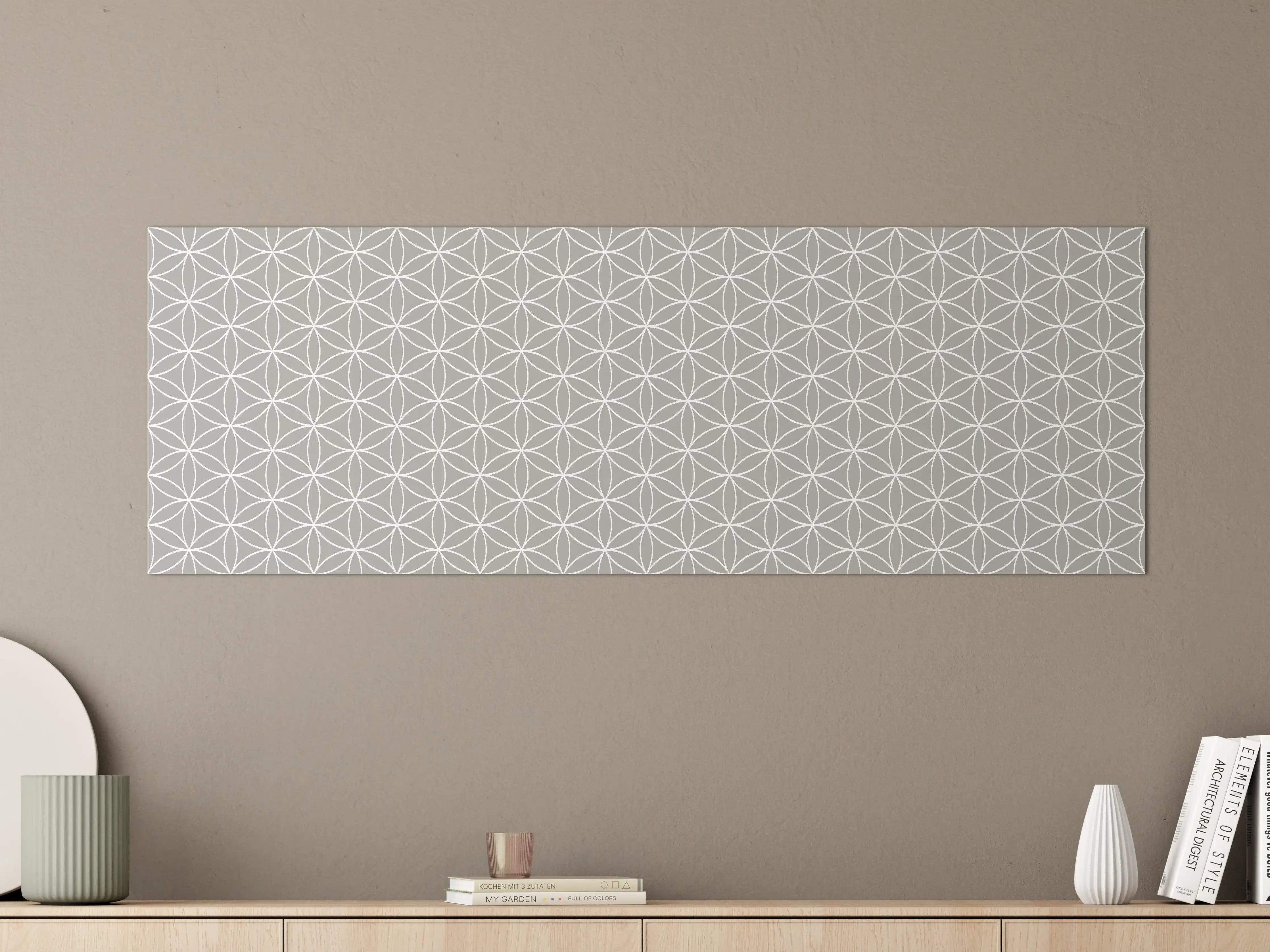 Große Wandbilder - Moderne graue Musterwand Arcrafte