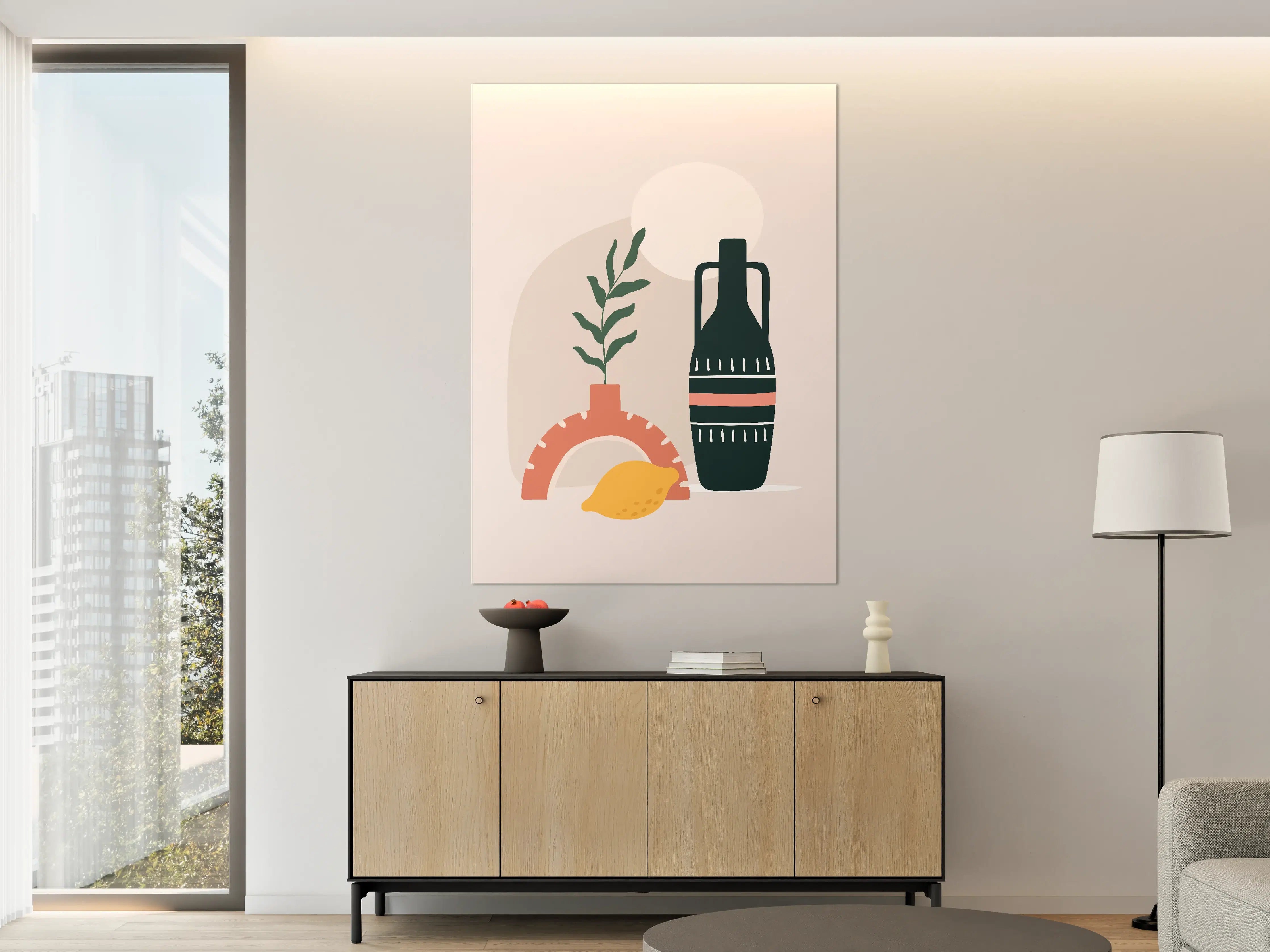 Große Wandbilder - Moderne minimalistische Stillleben-Darstellung
