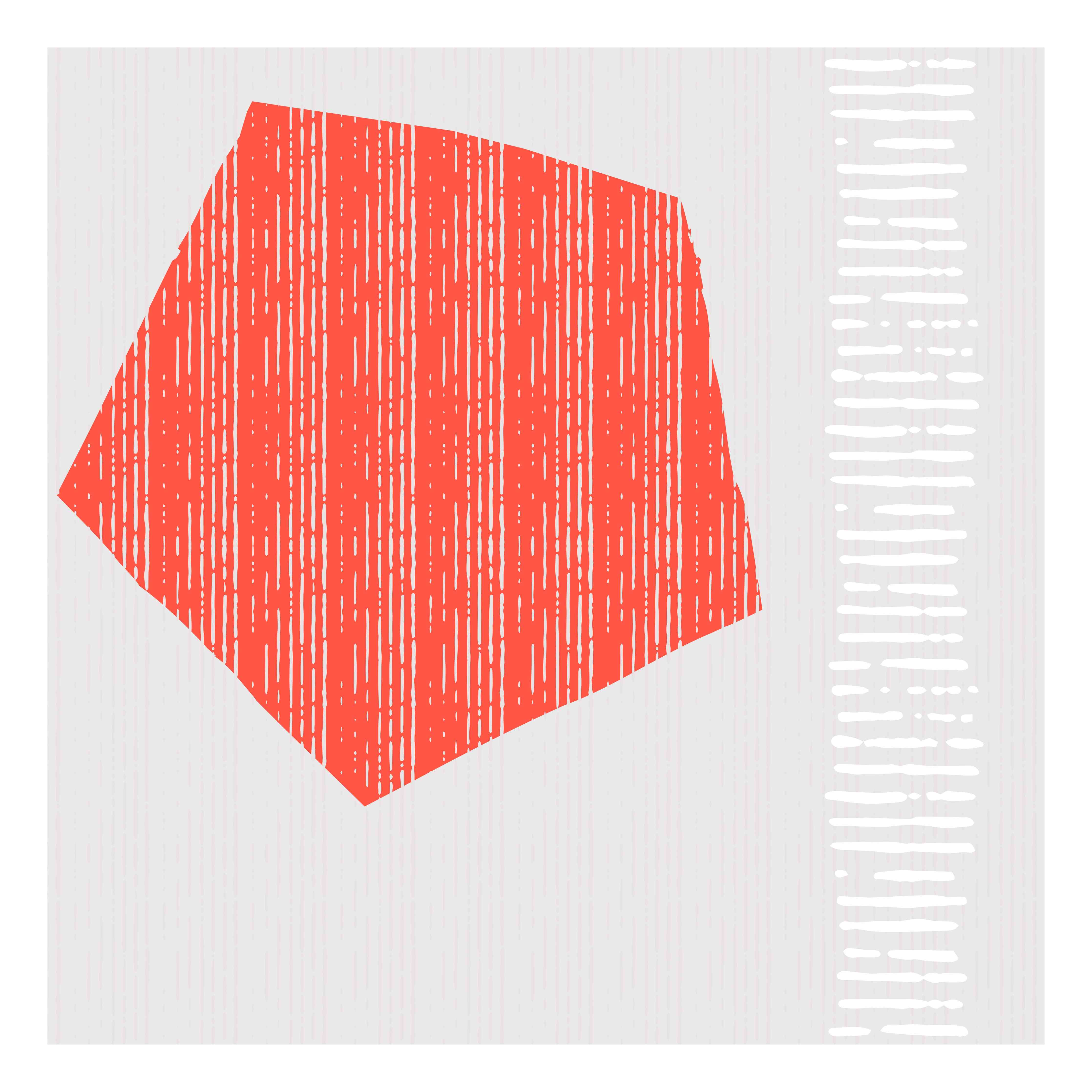 Große Wandbilder-Moderne orangefarbene geometrische Wanddekoration