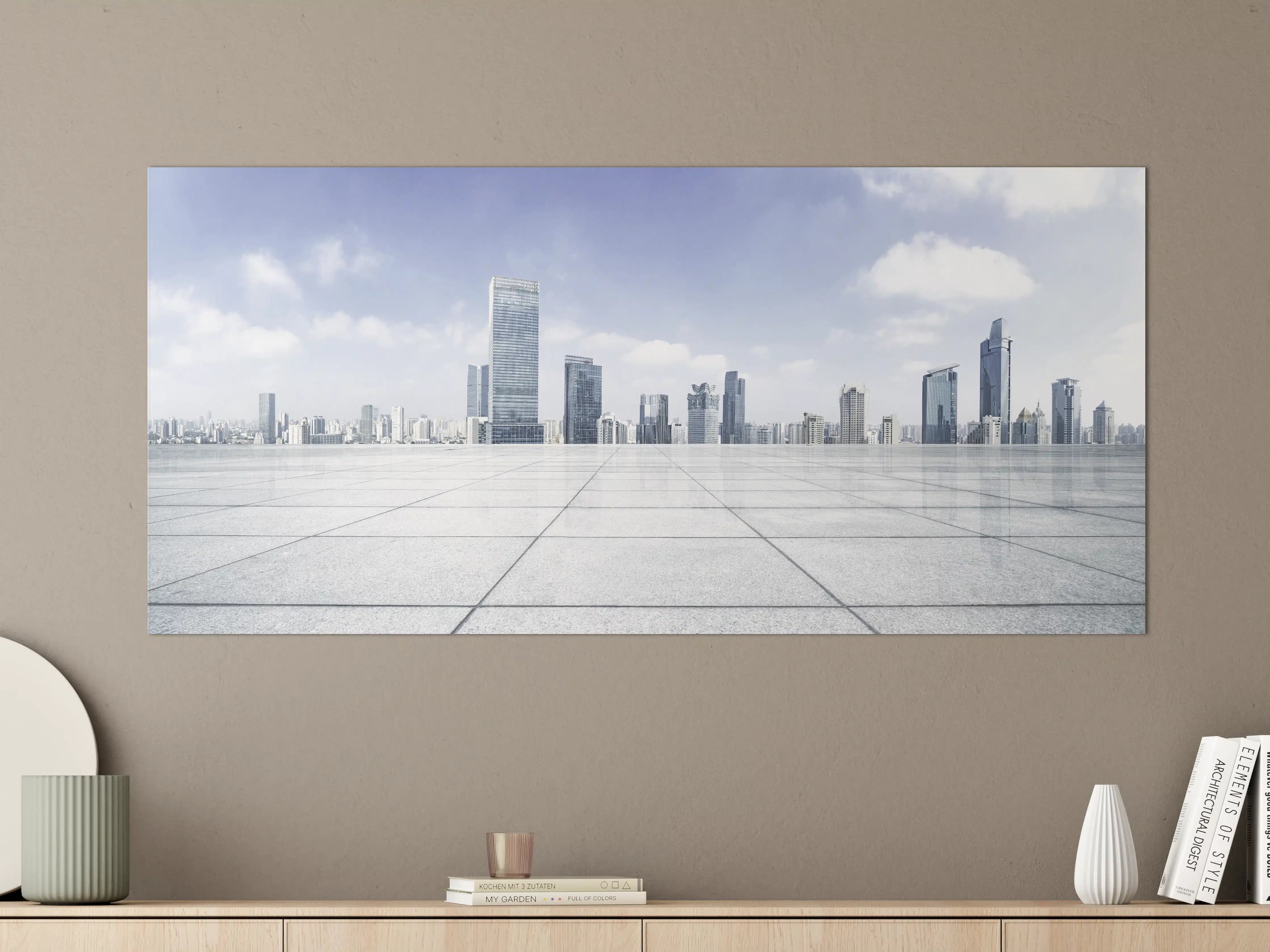 Große Wandbilder - Moderner Skyline und Gebäuden