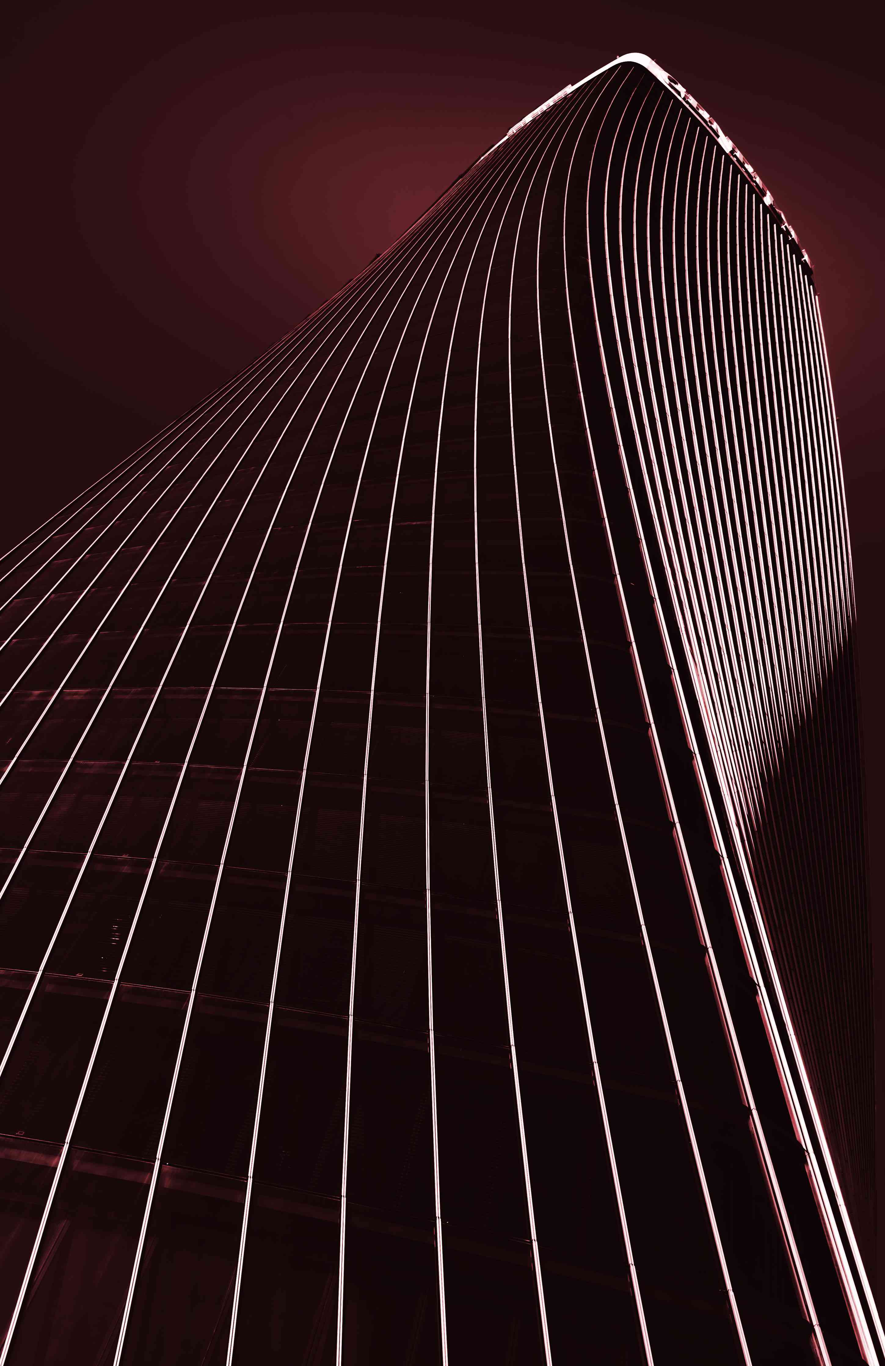 Große Wandbilder-Modernes Hochhaus bei Nacht