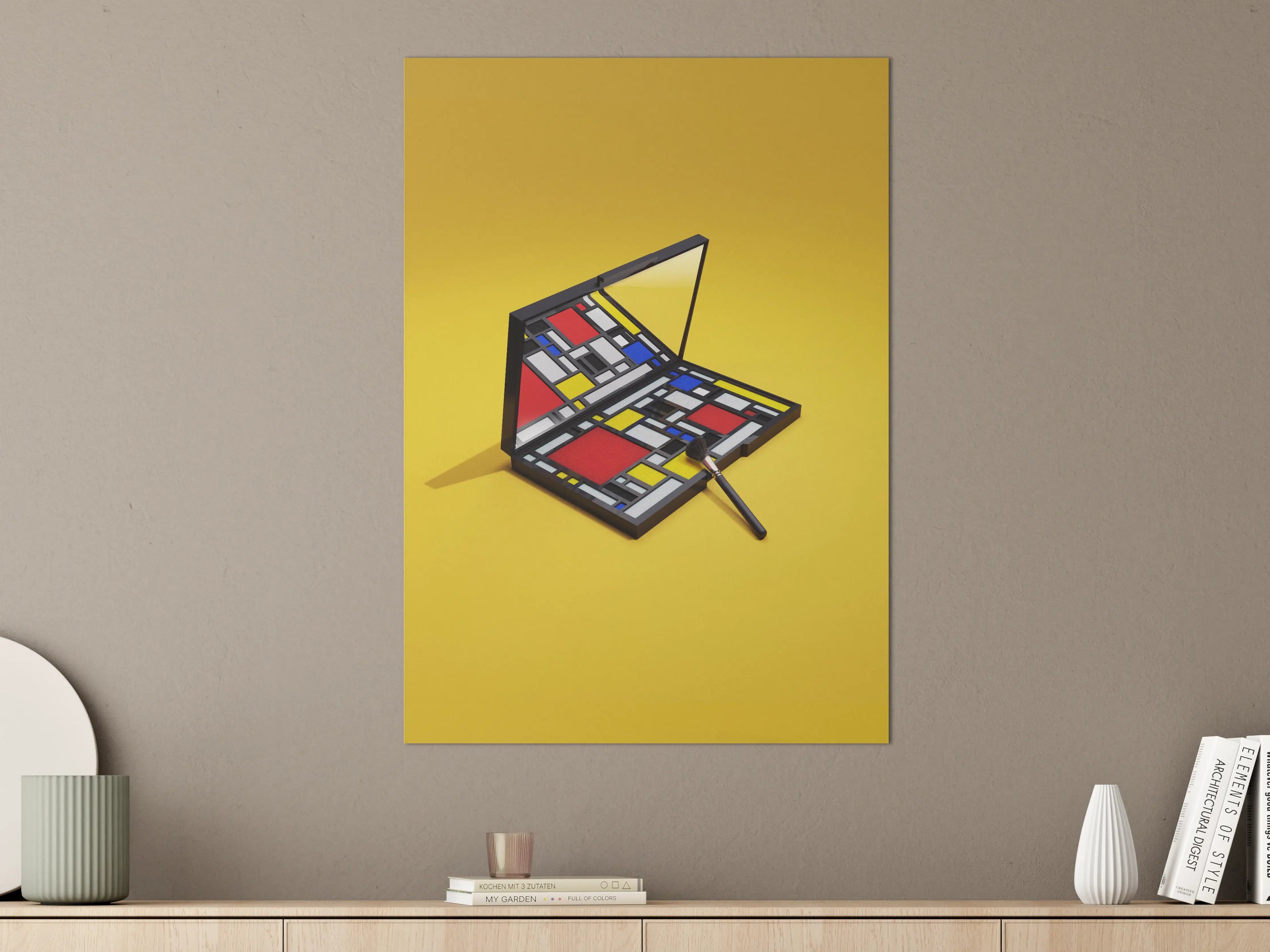 Große Wandbilder - Modernes Kunstwerk in Mondriaan-Stil