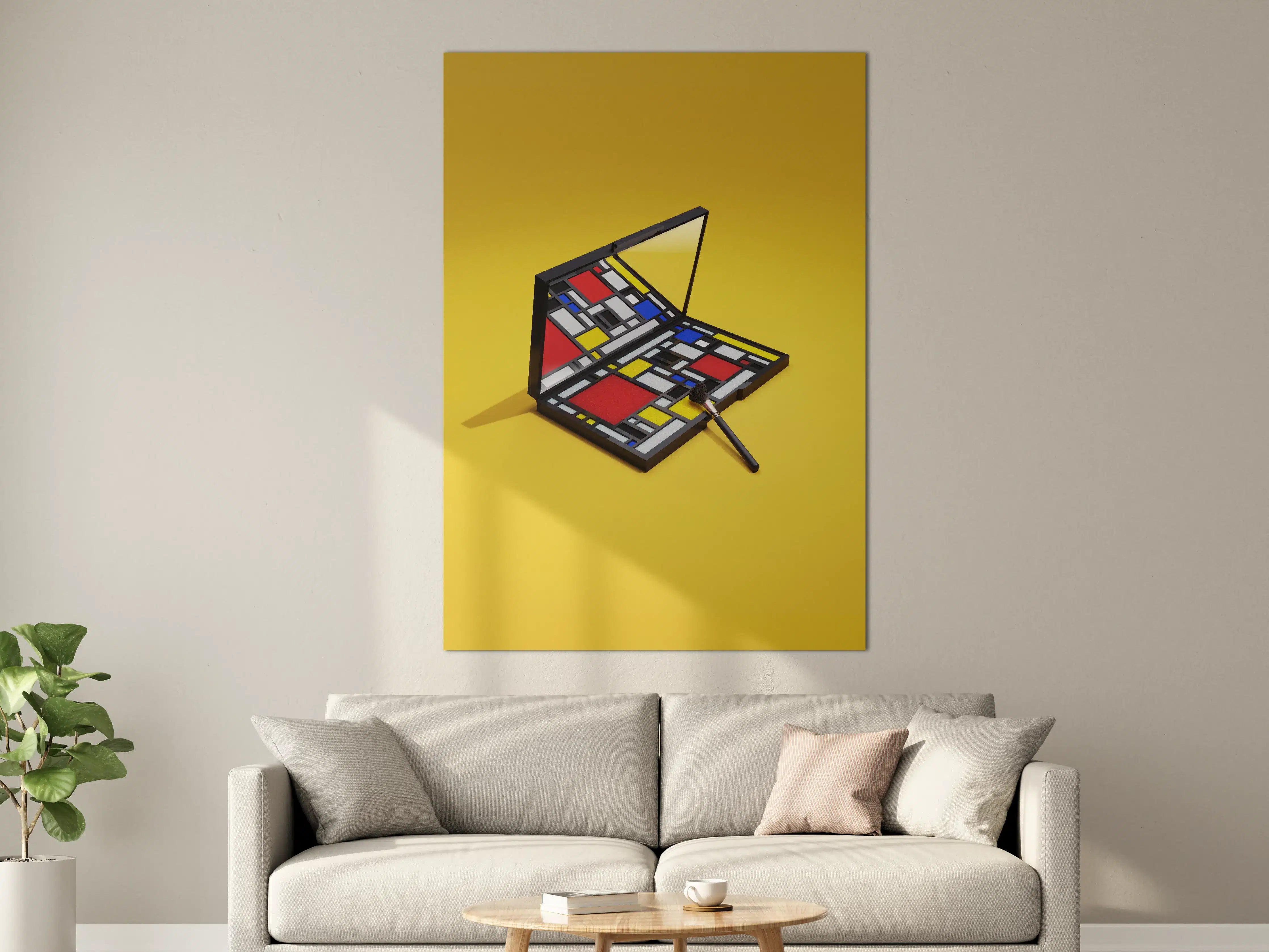 Große Wandbilder - Modernes Kunstwerk in Mondriaan-Stil