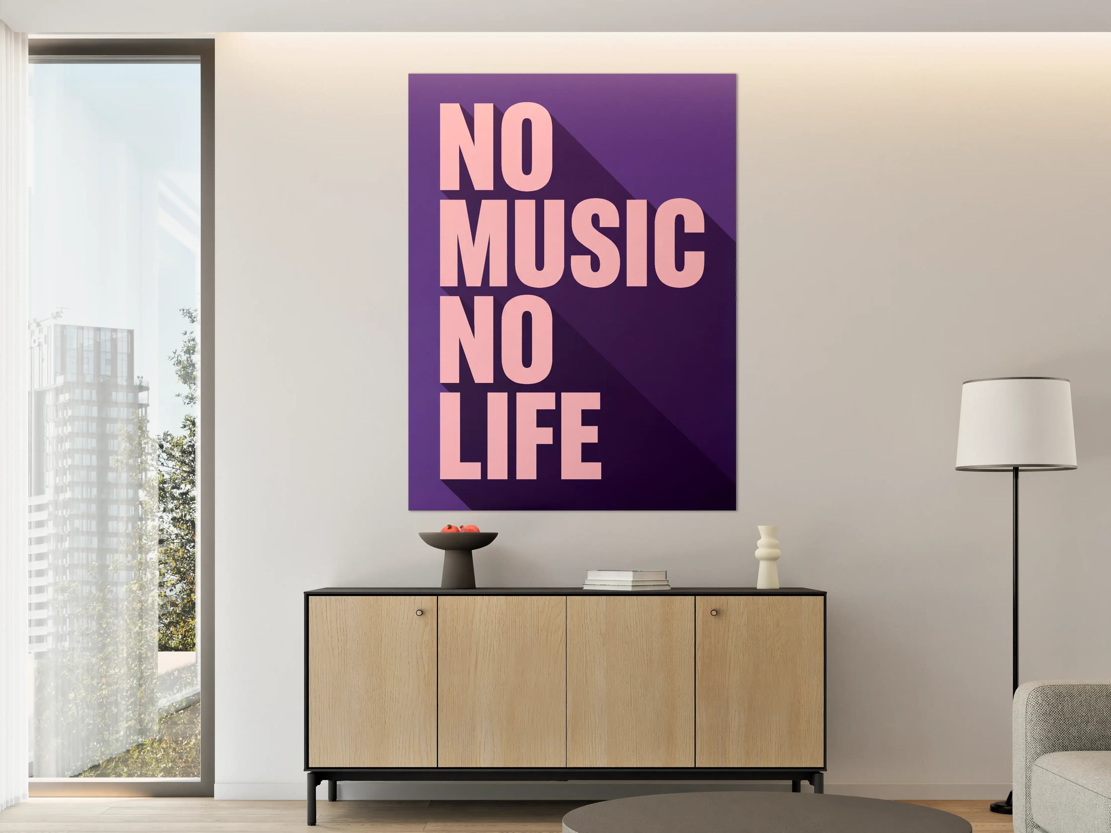 Große Wandbilder - Modernes Statement im Pink-Lila Design
