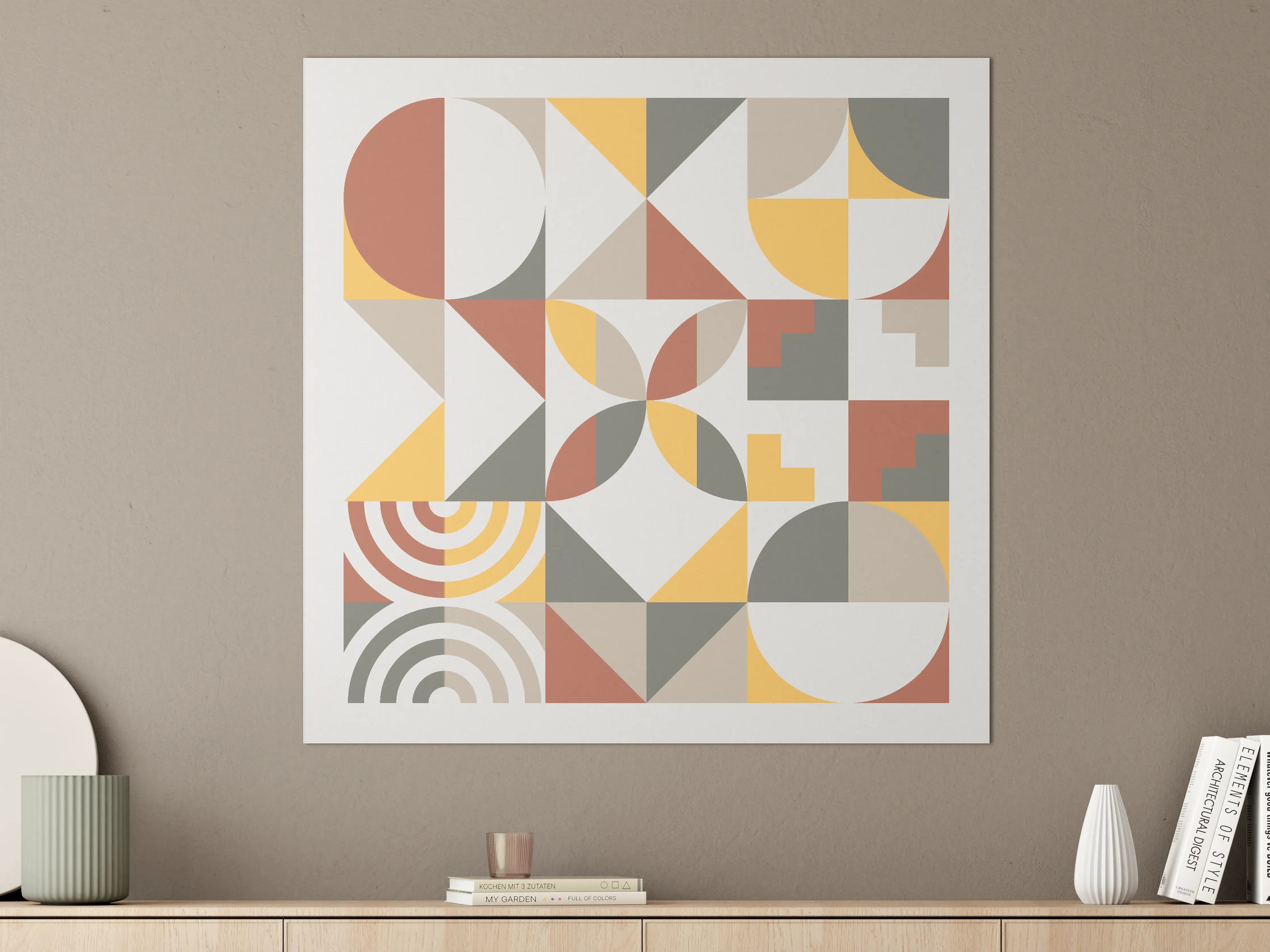 Große Wandbilder - Modernes geometrisches Wandbild