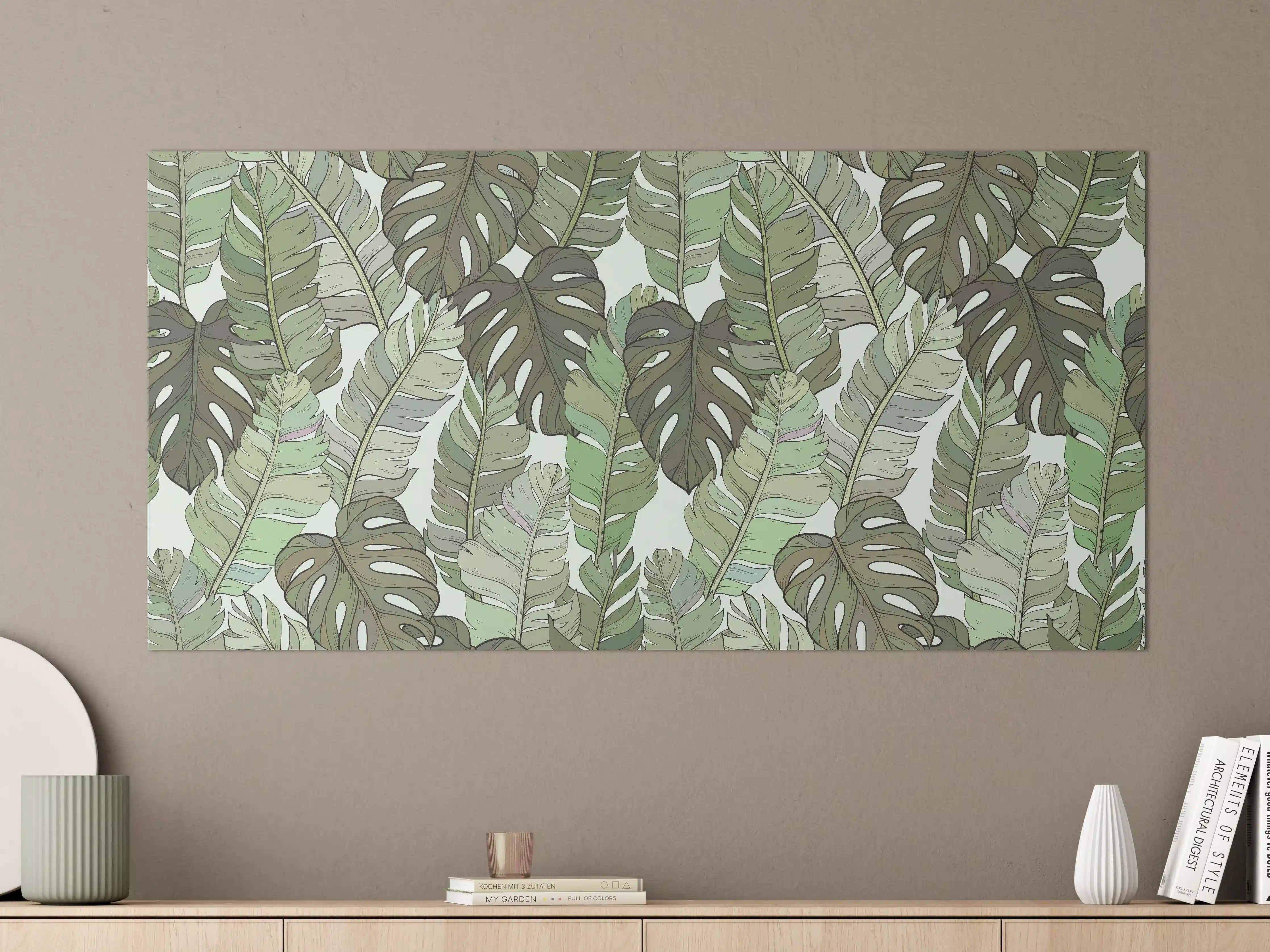Große Wandbilder - Monstera-Blätter – Tropische Eleganz