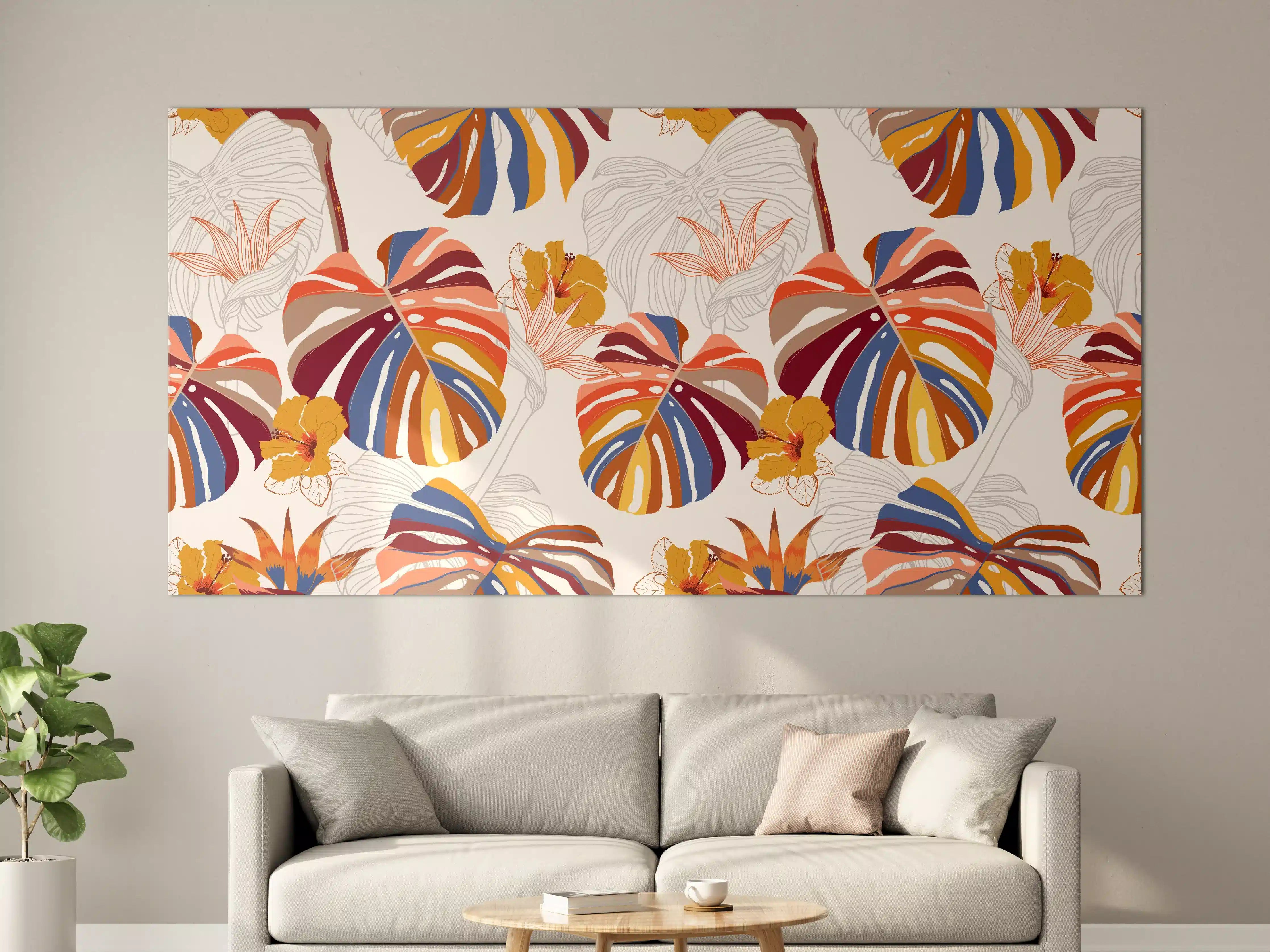 Große Wandbilder - Monstera Sunkiss Tropic