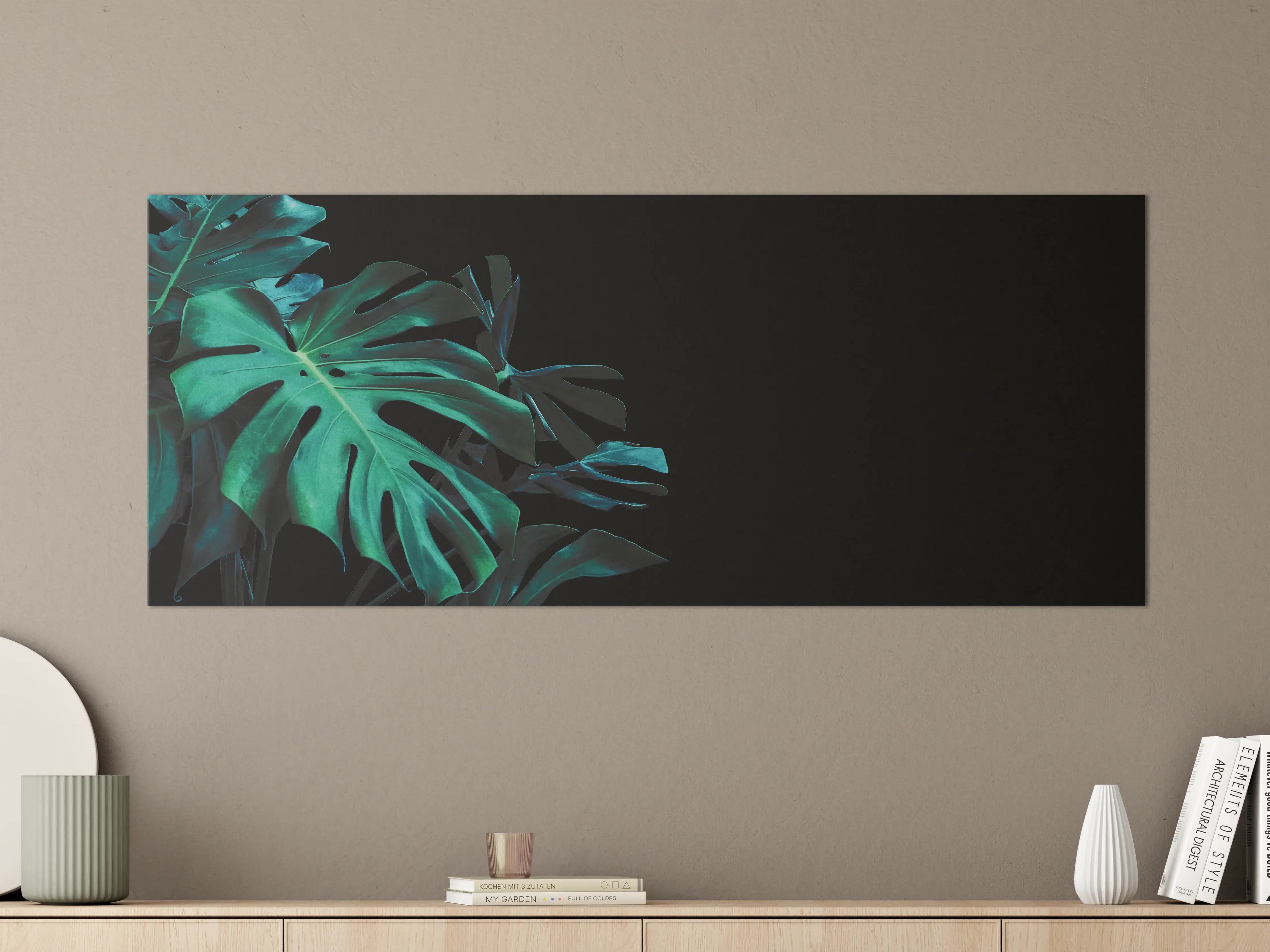 Große Wandbilder - Monstera deliciosa - tropische Blätter