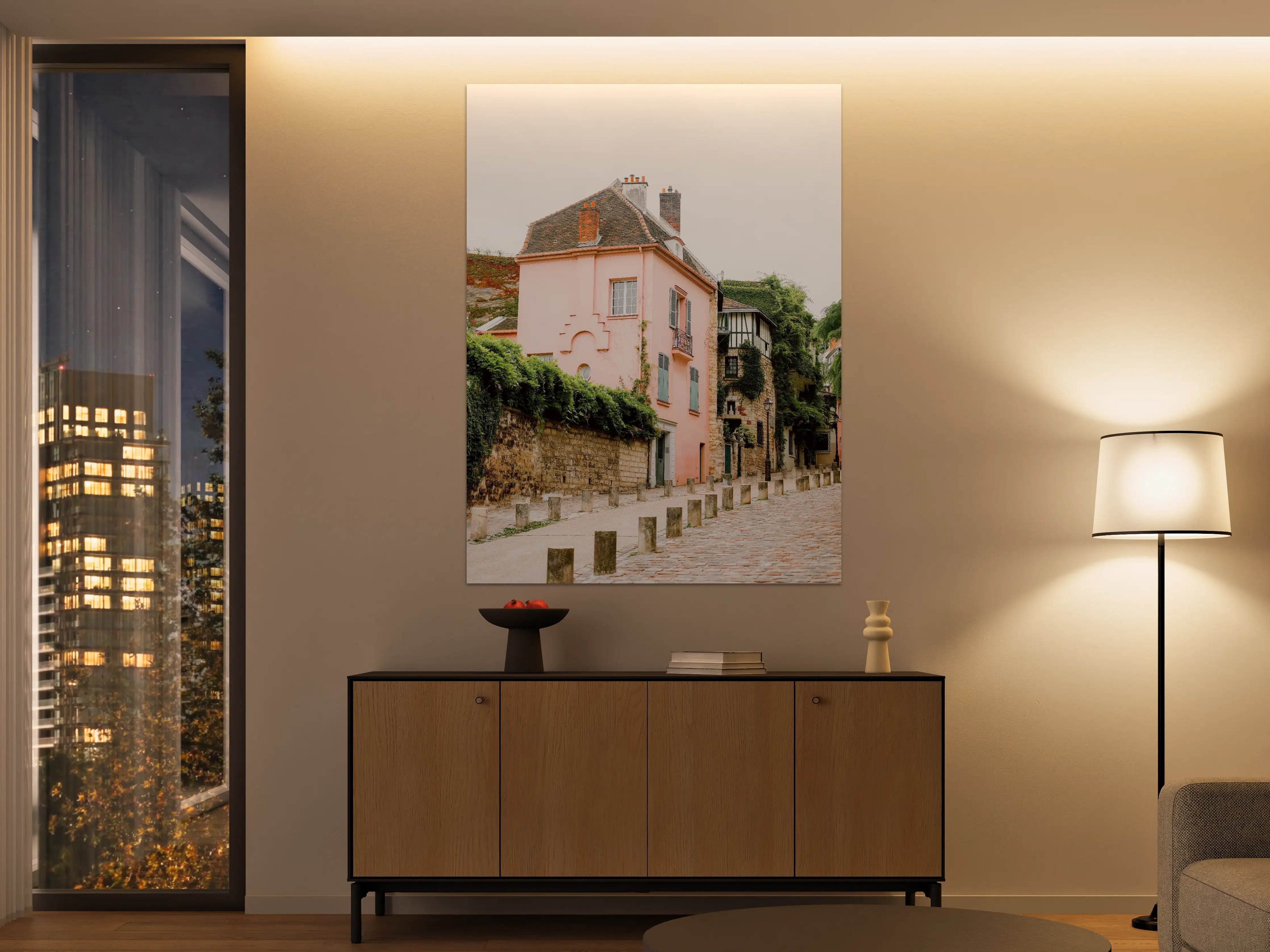 Große Wandbilder - Montmartre Rosa Haus Fotografie