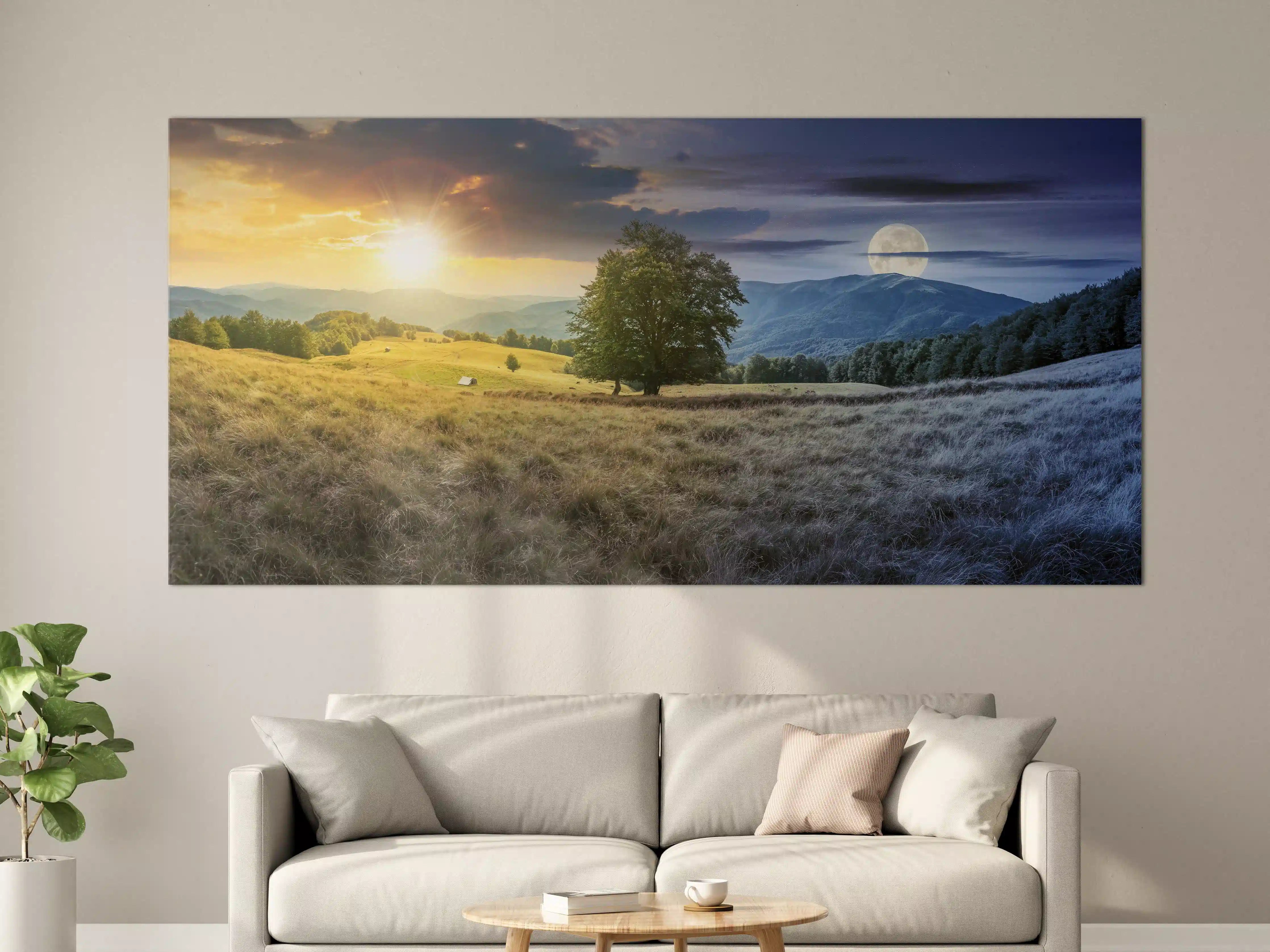 Große Wandbilder - Morgen- und Abendstimmung auf dem Land