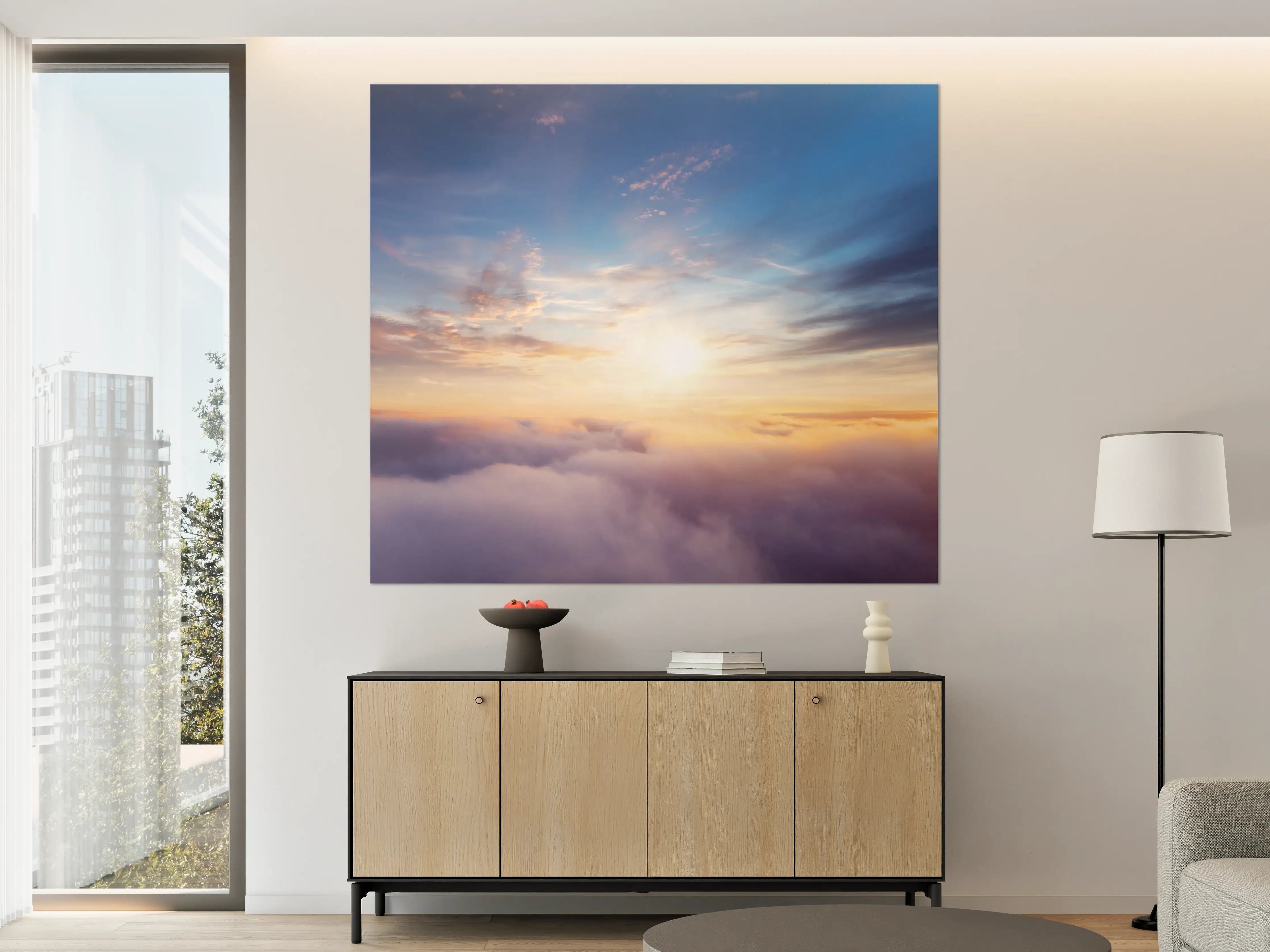 Große Wandbilder - Morgendämmerung Wolken Himmel