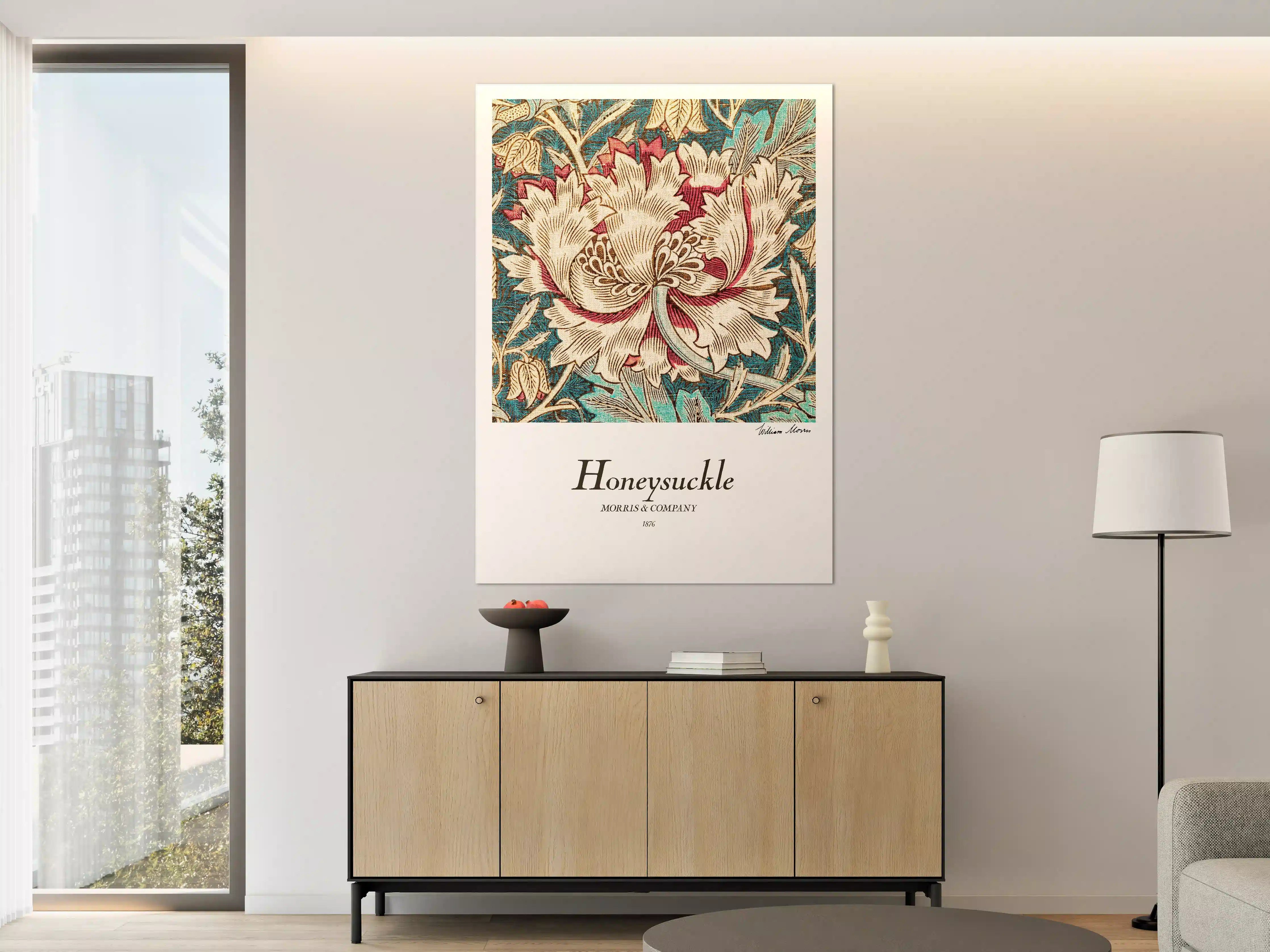 Große Wandbilder - Mosaik Gemälde "Honeysuckle"