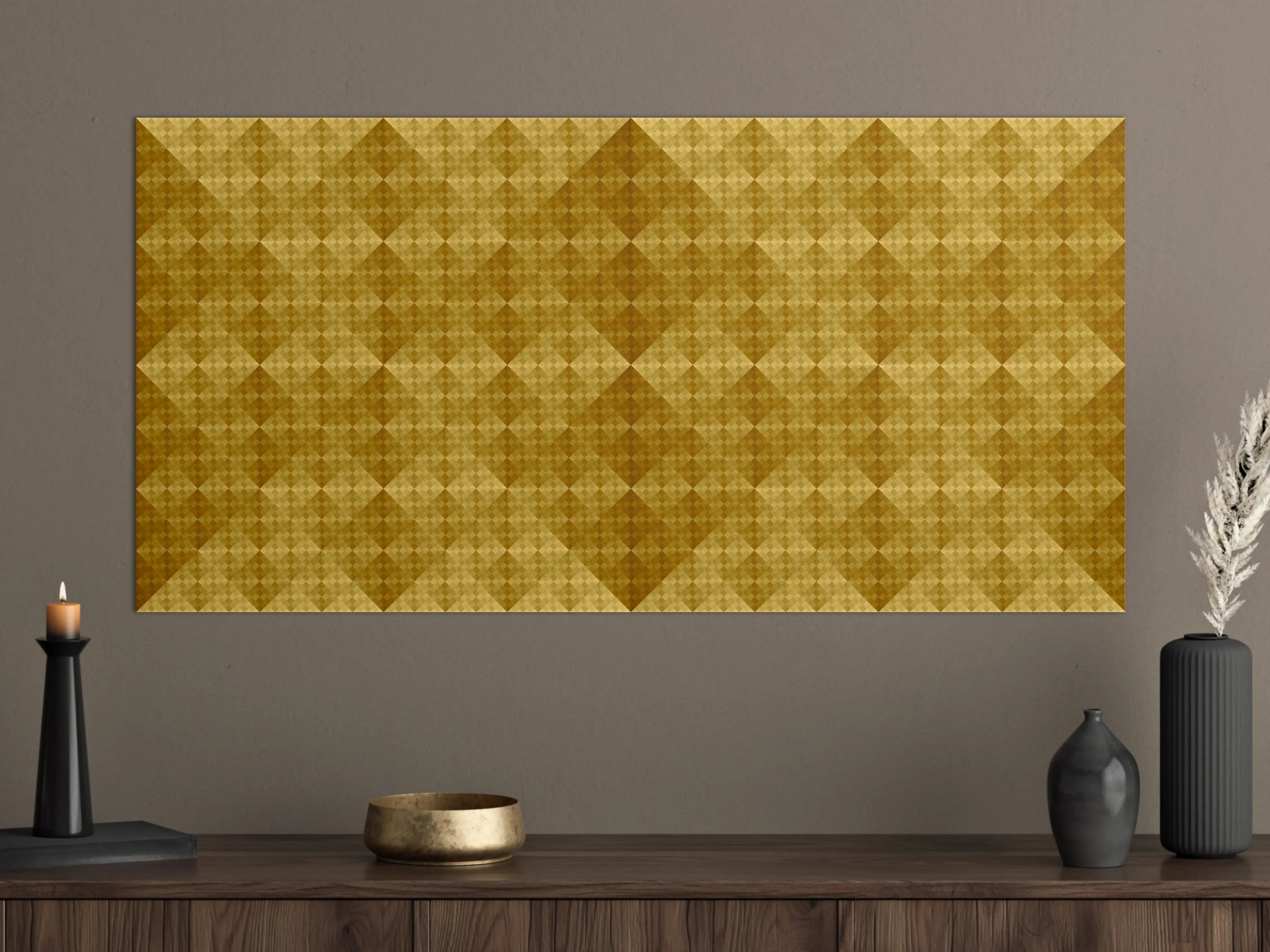 Große Wandbilder - Mosaik Motiv - Goldfolie
