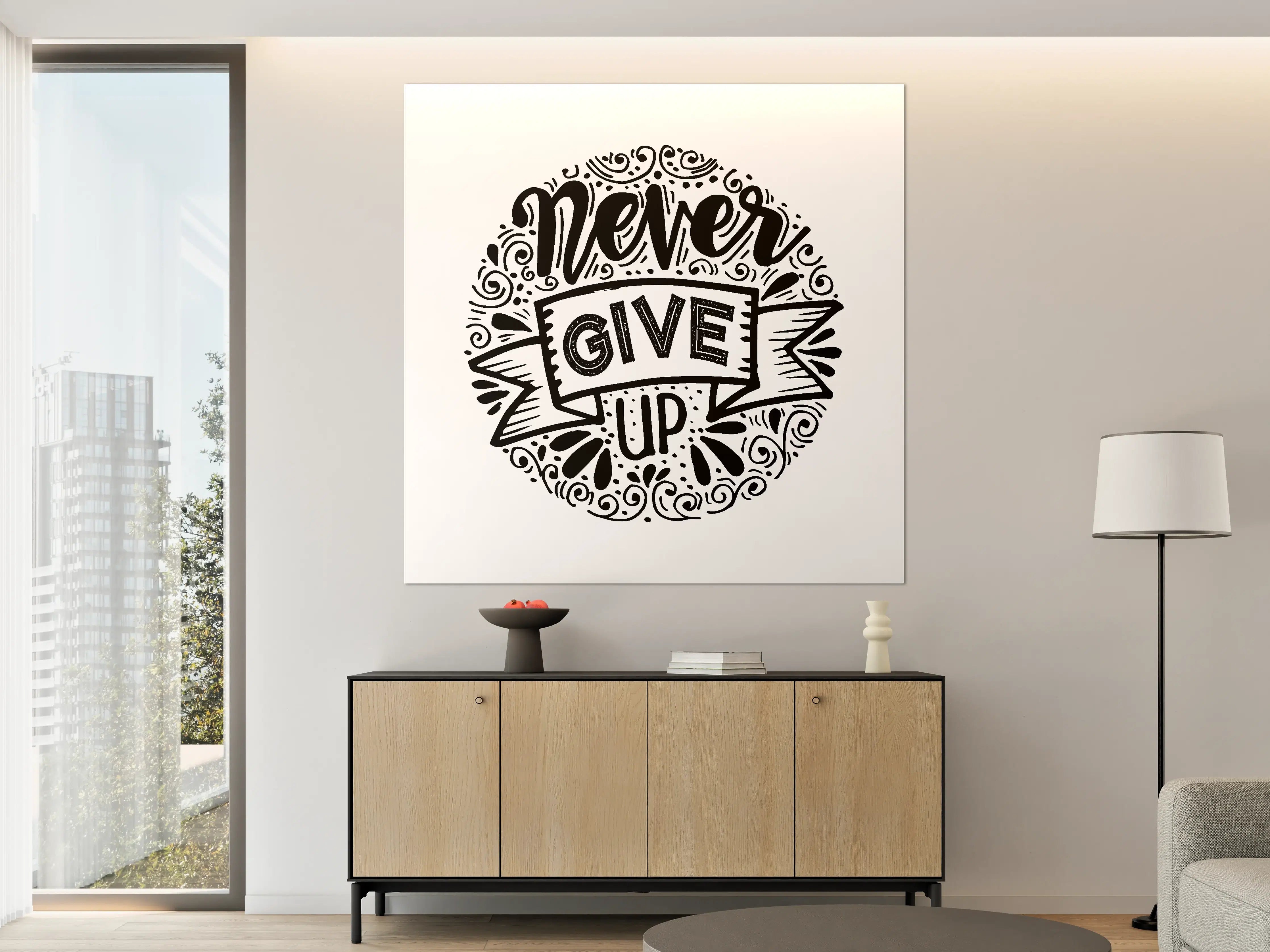Große Wandbilder - Motivierendes Schwarz-Weiß Design