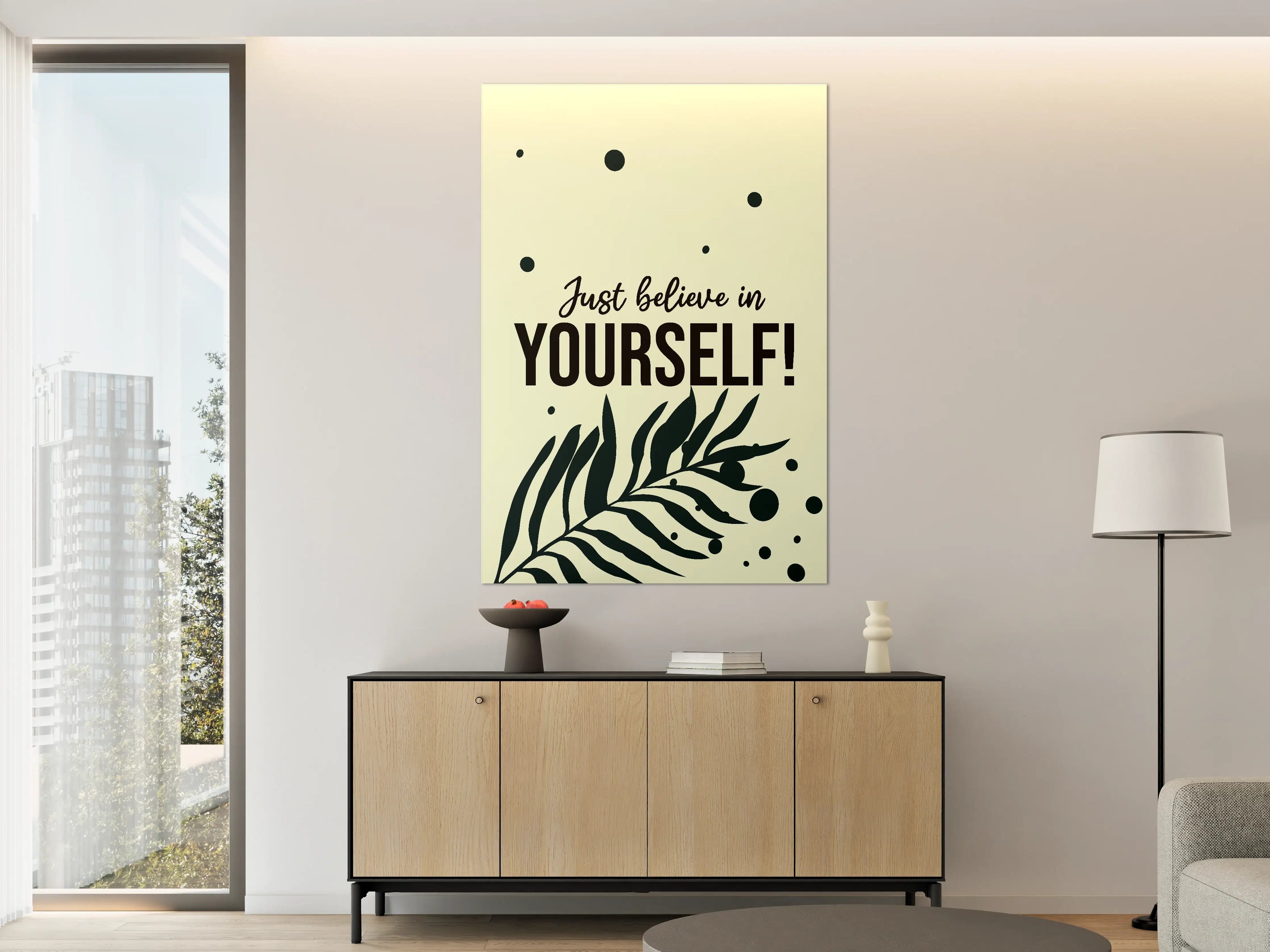 Große Wandbilder - Motivierendes Spruchdesign in Pastell
