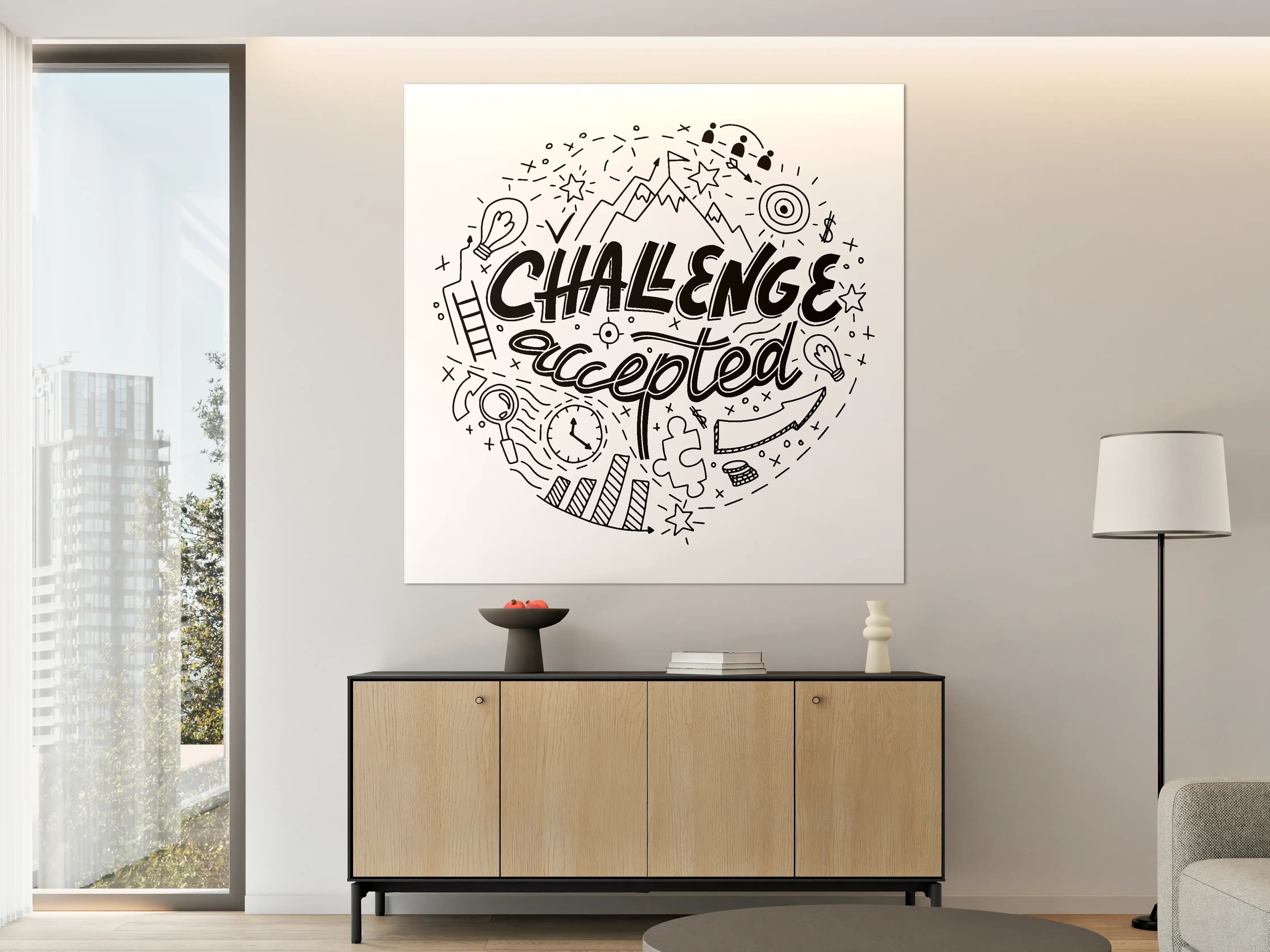 Große Wandbilder - Motivierendes Wandbild mit