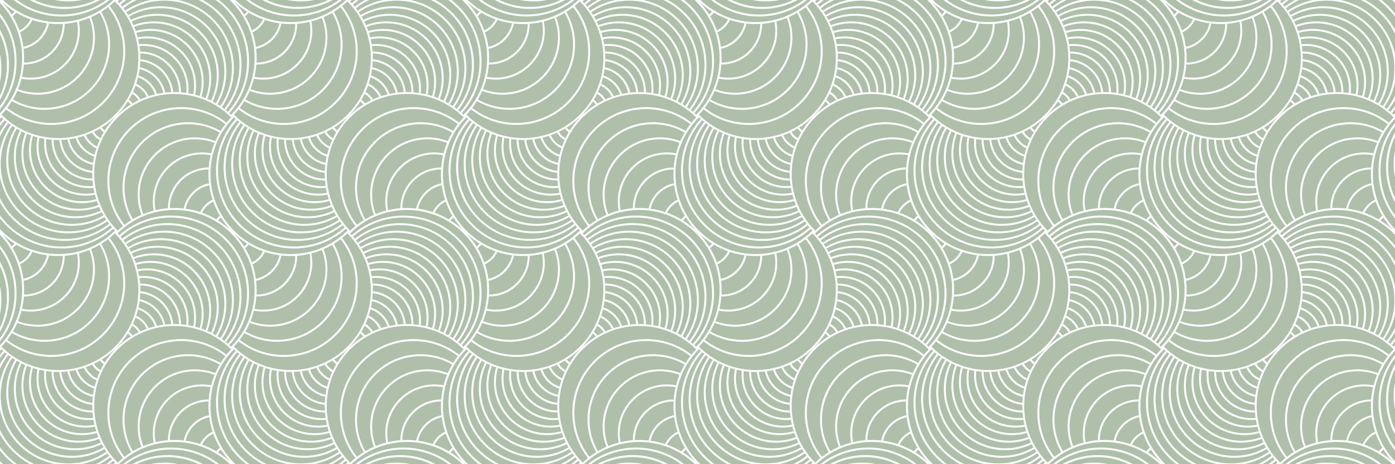 Große Wandbilder-Muster mit sanften Grüntönen und kreisförmigen Linien