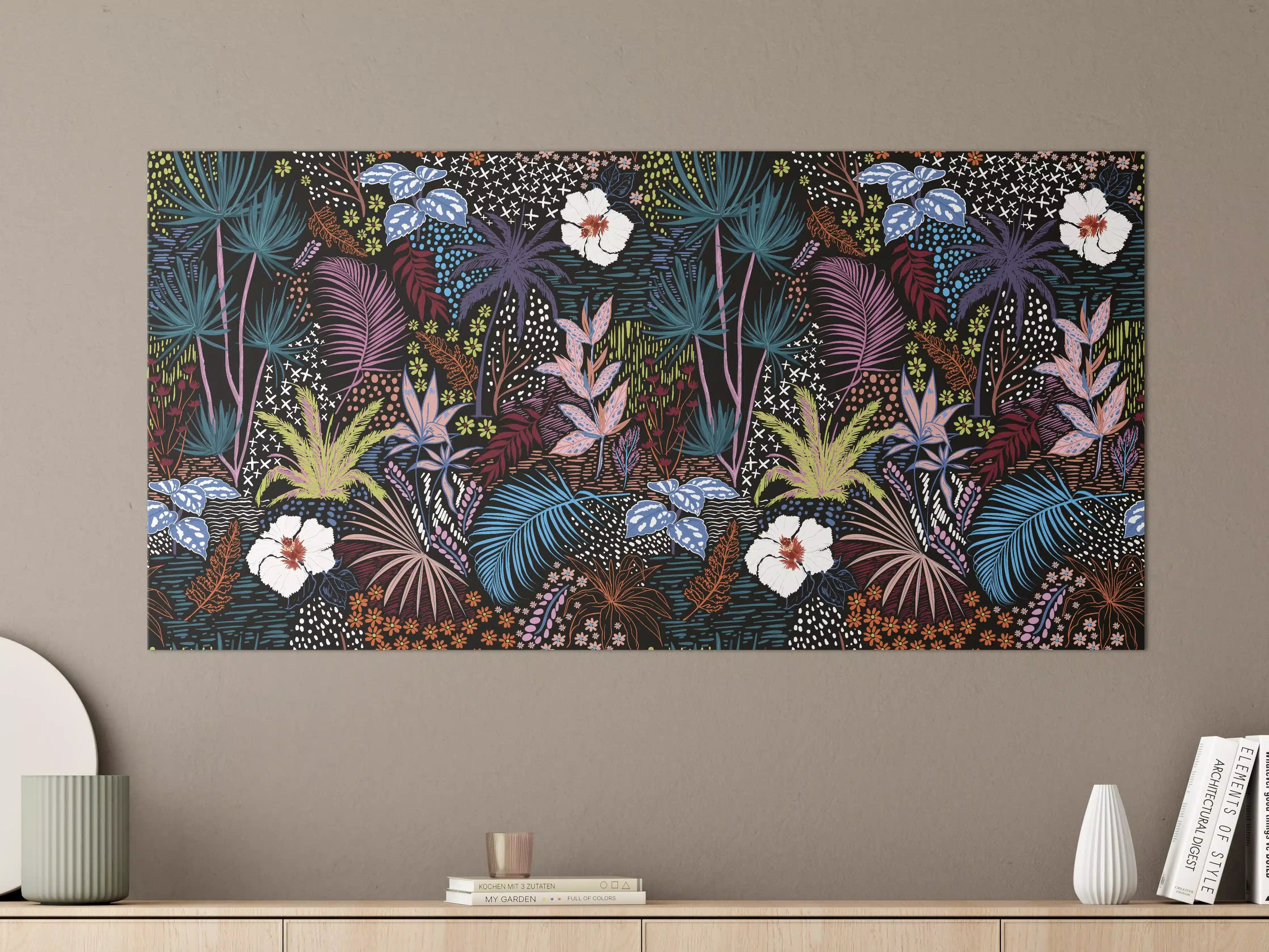 Große Wandbilder - Mystic Tropic Pflanzenmuster