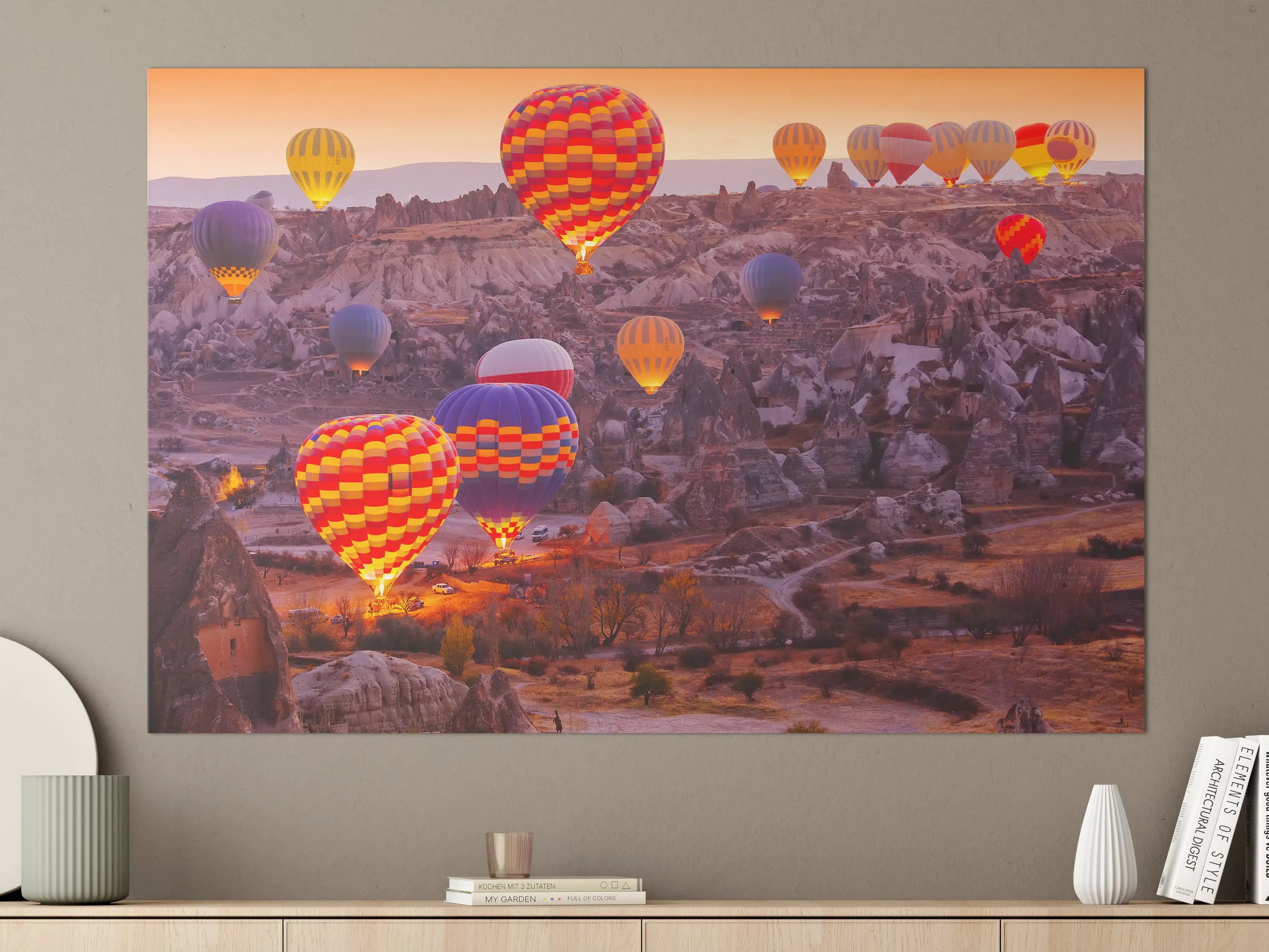 Große Wandbilder - Nahaufnahme von Ballons in Kappadokien