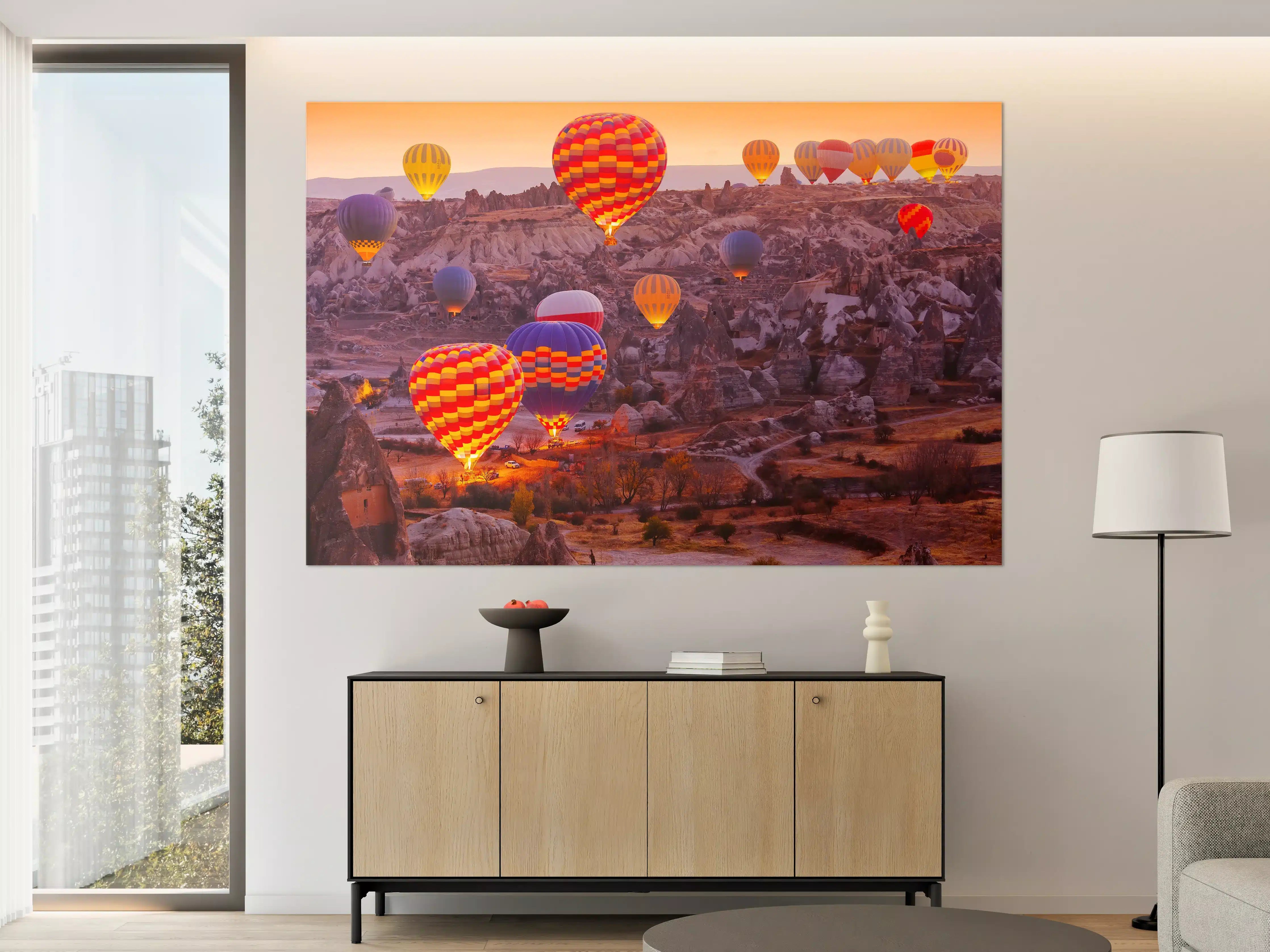 Große Wandbilder - Nahaufnahme von Ballons in Kappadokien