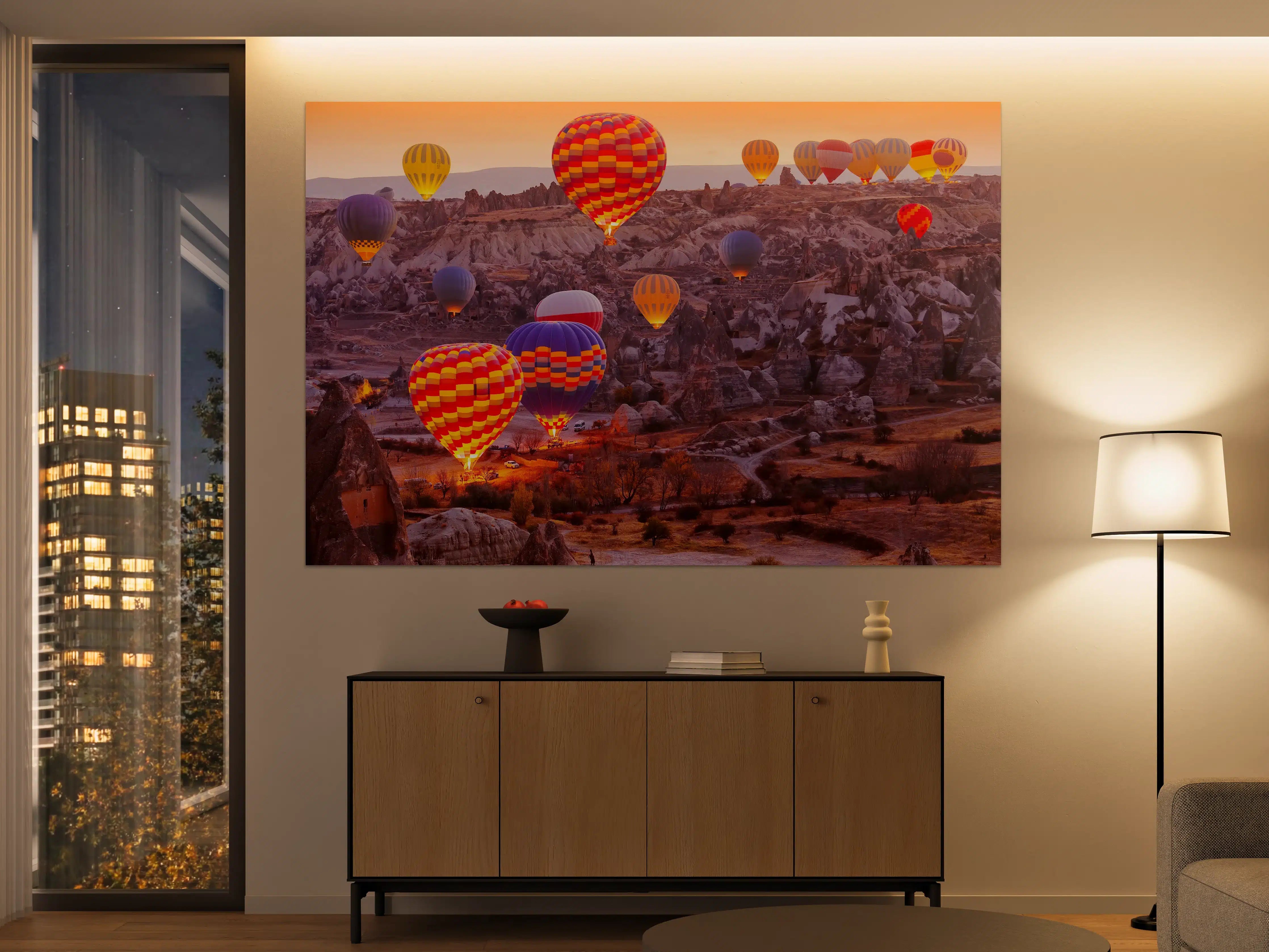 Große Wandbilder - Nahaufnahme von Ballons in Kappadokien