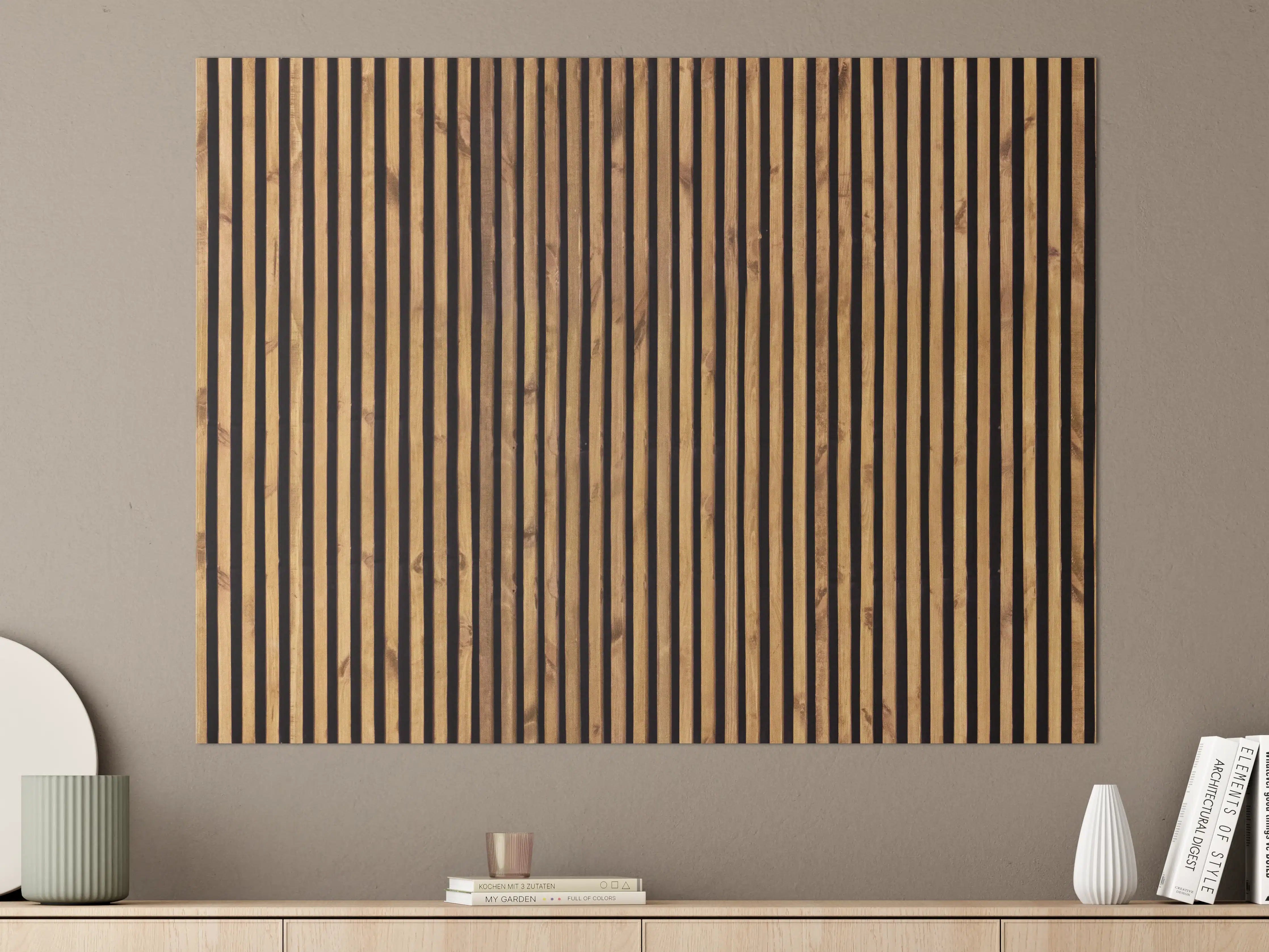 Große Wandbilder - Nahtloses Muster aus Holzlatten