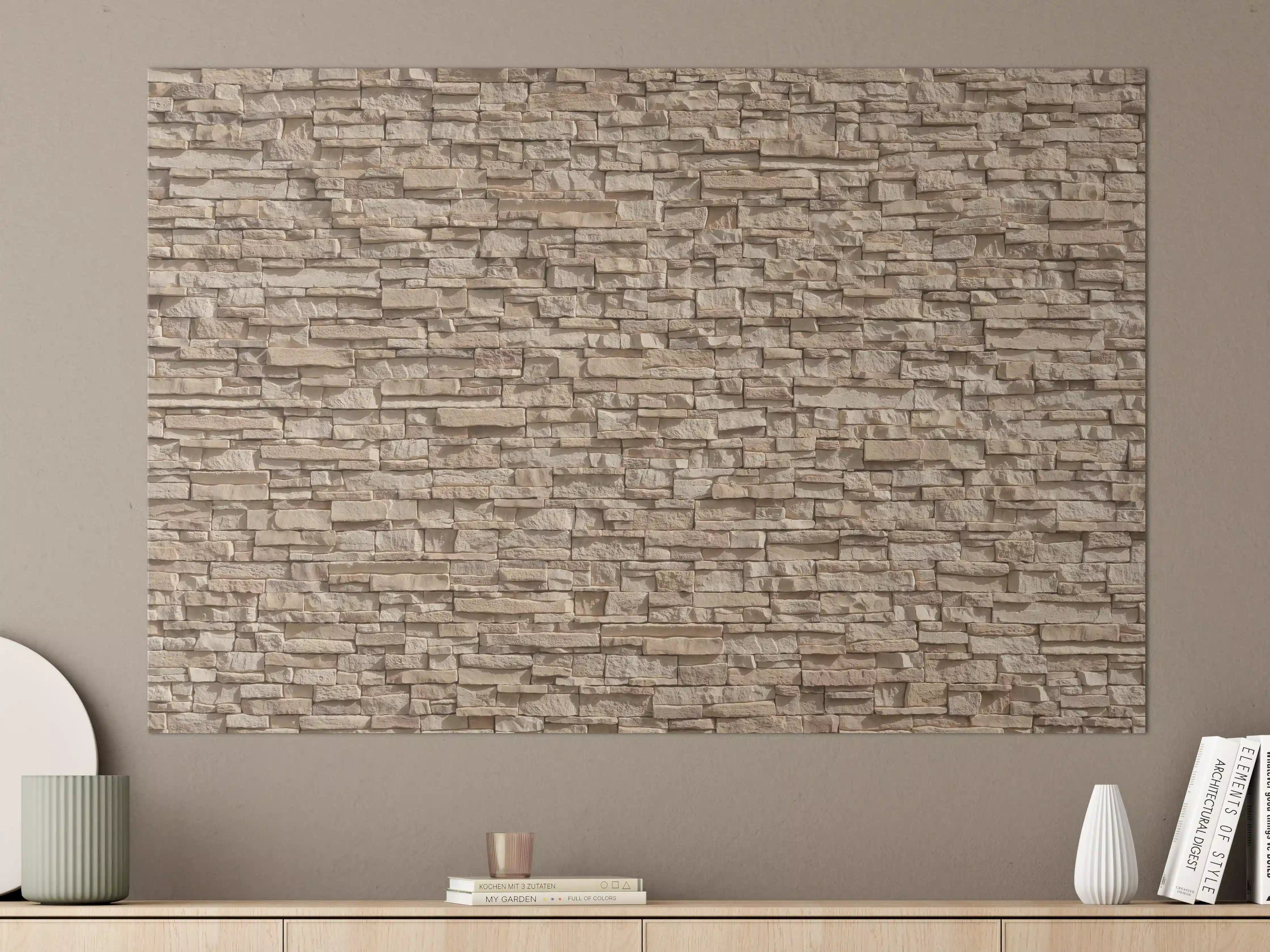Große Wandbilder - Natürliche Steinwand-Textur