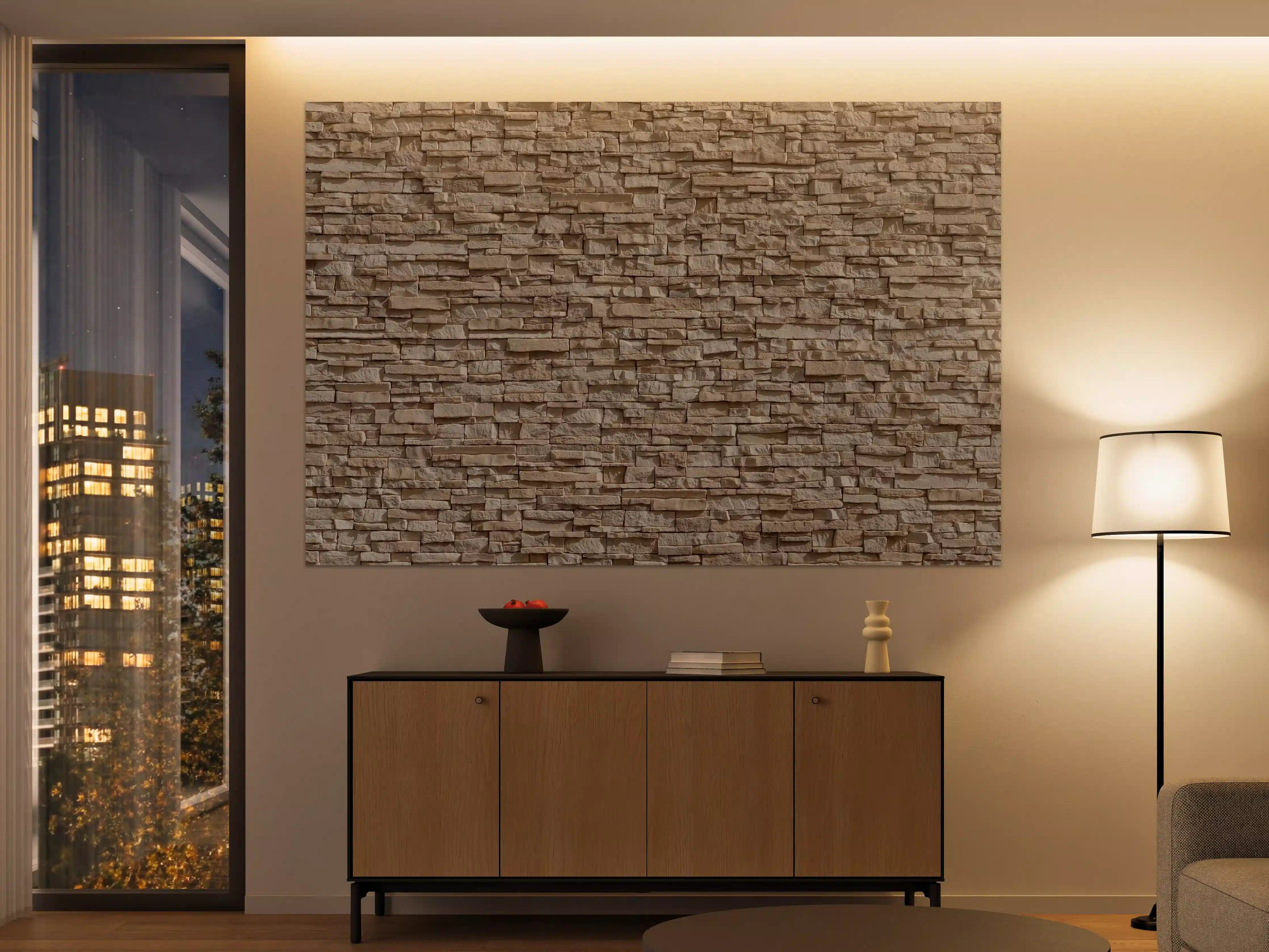 Große Wandbilder - Natürliche Steinwand-Textur