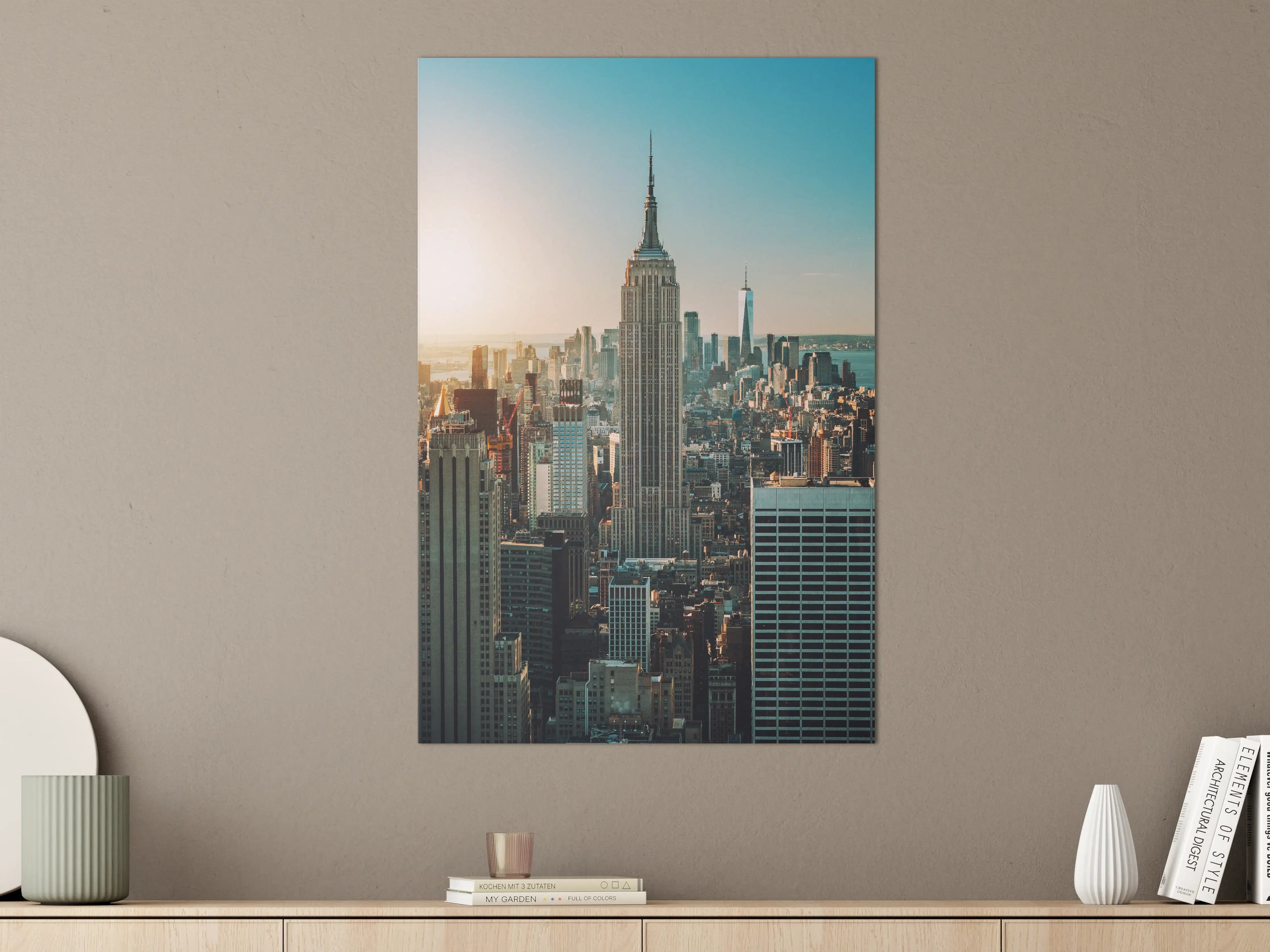 Große Wandbilder - New York City Skyline bei Sonnenuntergang