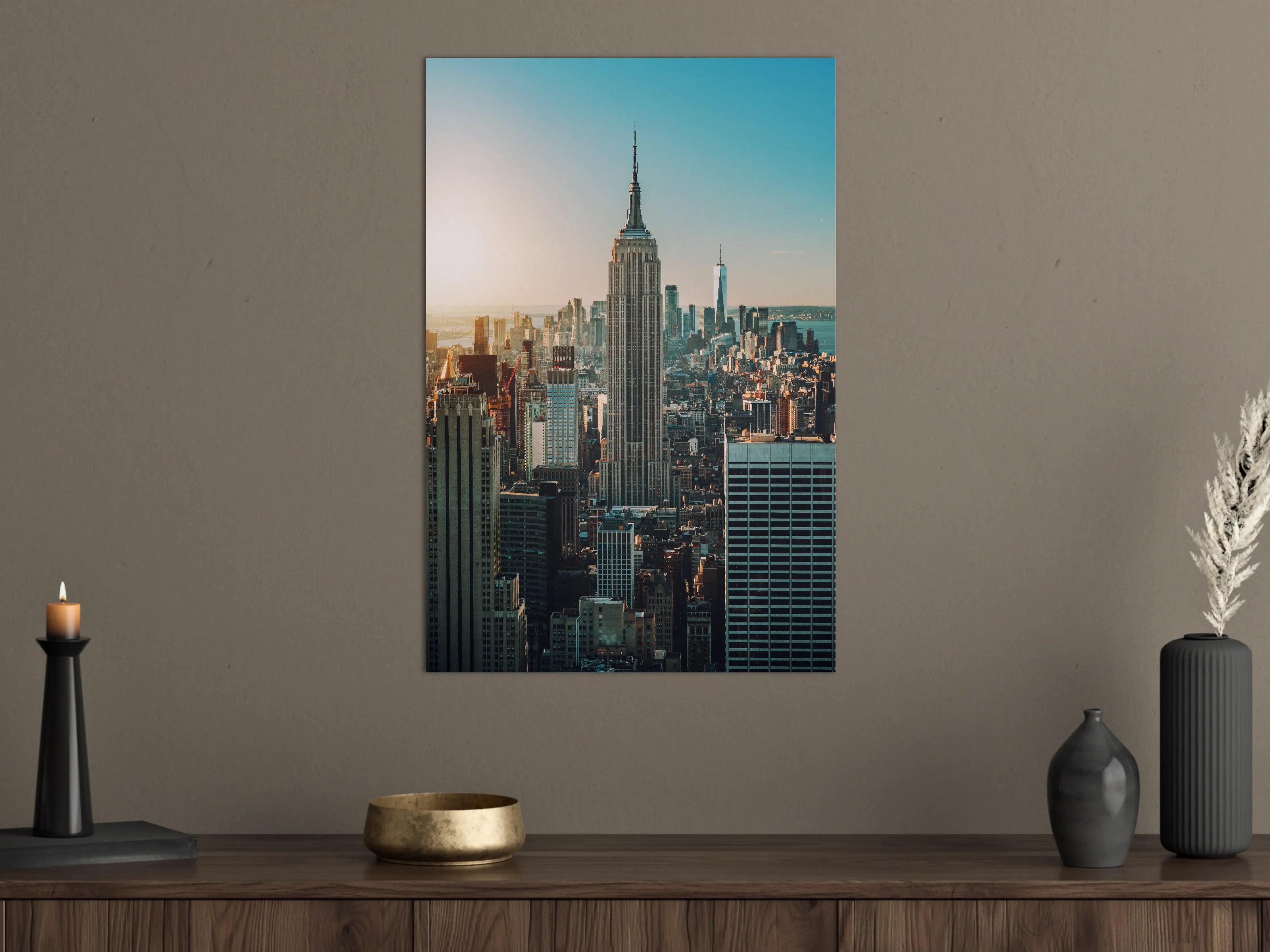Große Wandbilder - New York City Skyline bei Sonnenuntergang