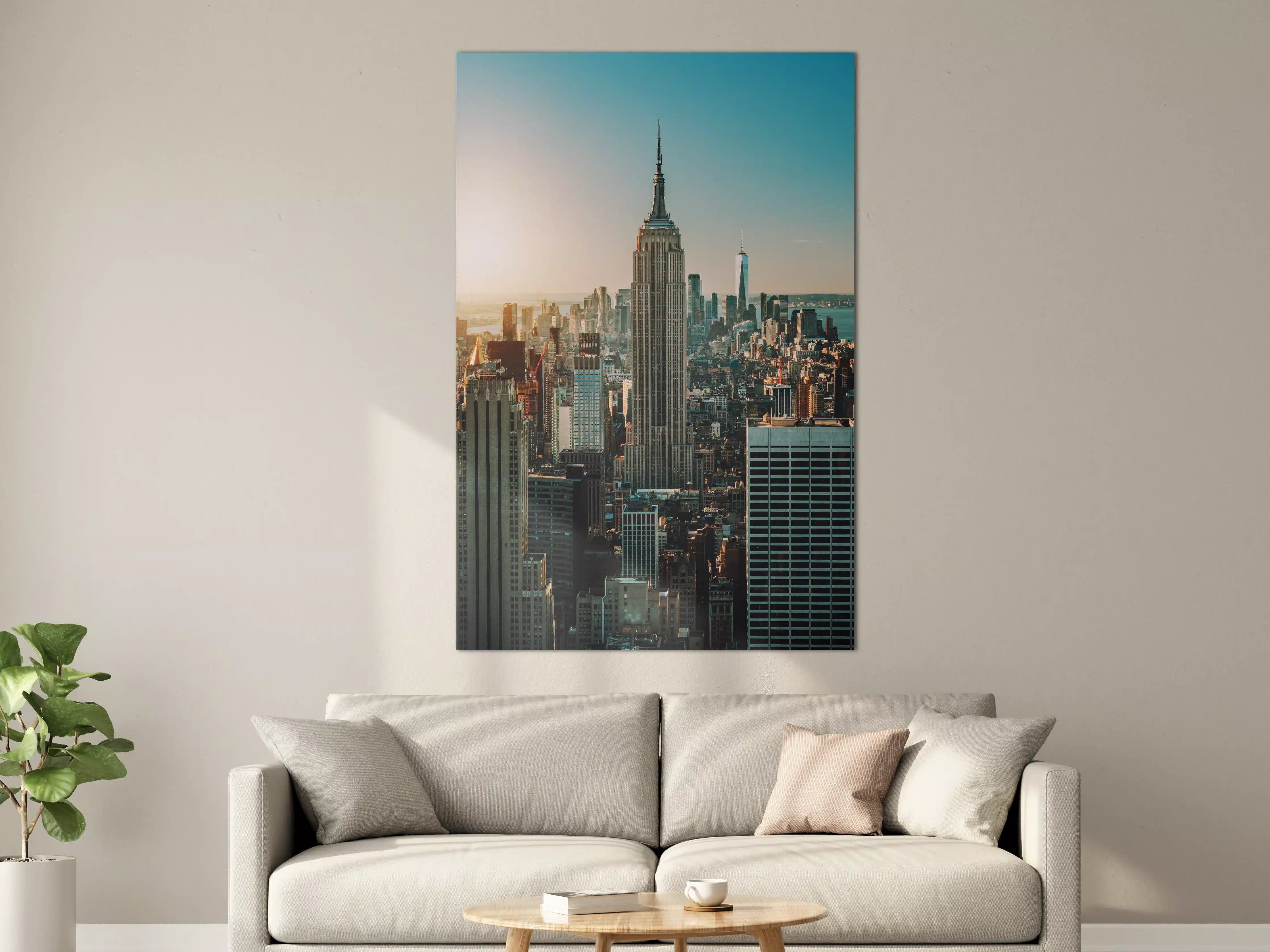 Große Wandbilder - New York City Skyline bei Sonnenuntergang