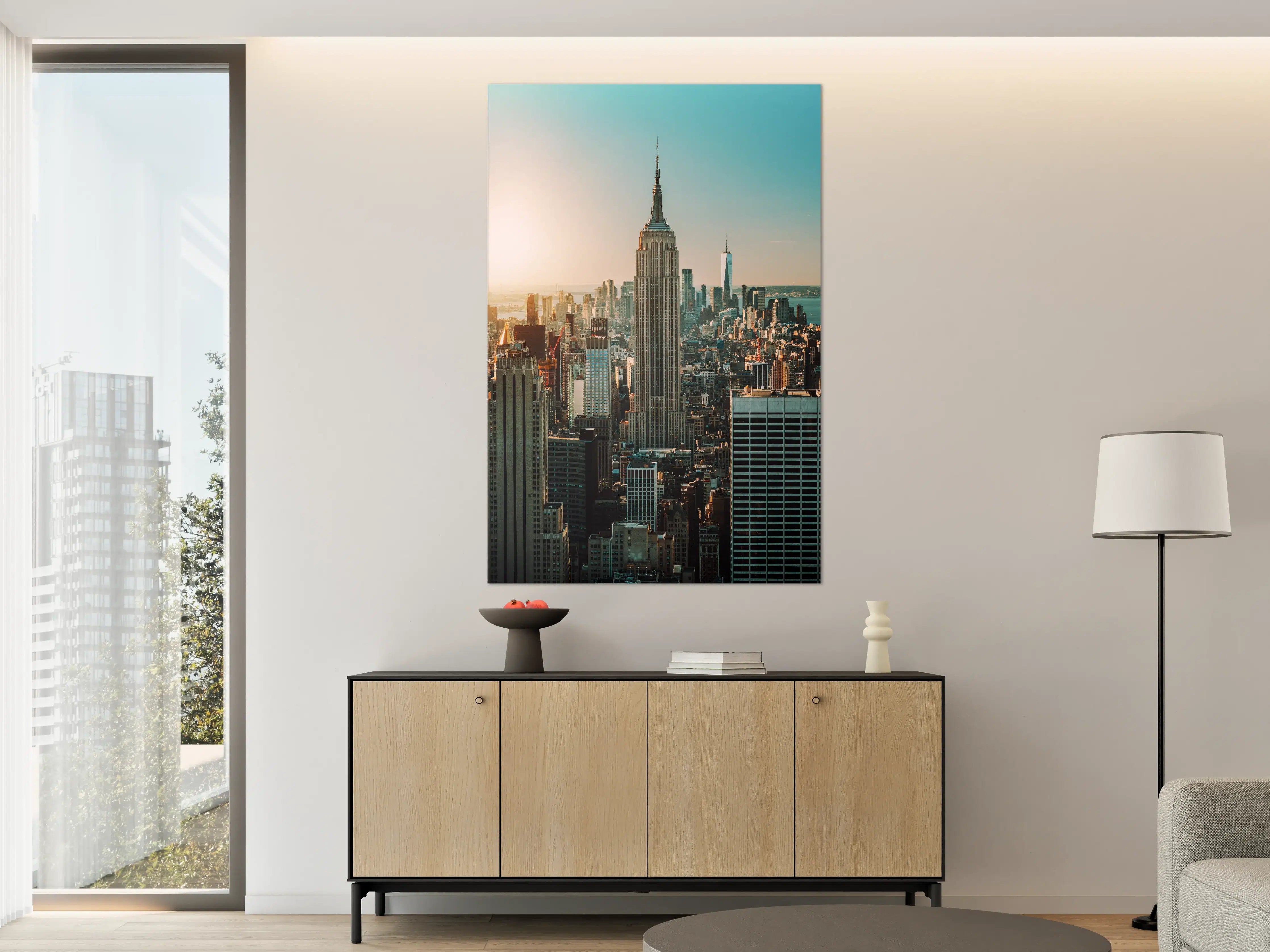 Große Wandbilder - New York City Skyline bei Sonnenuntergang