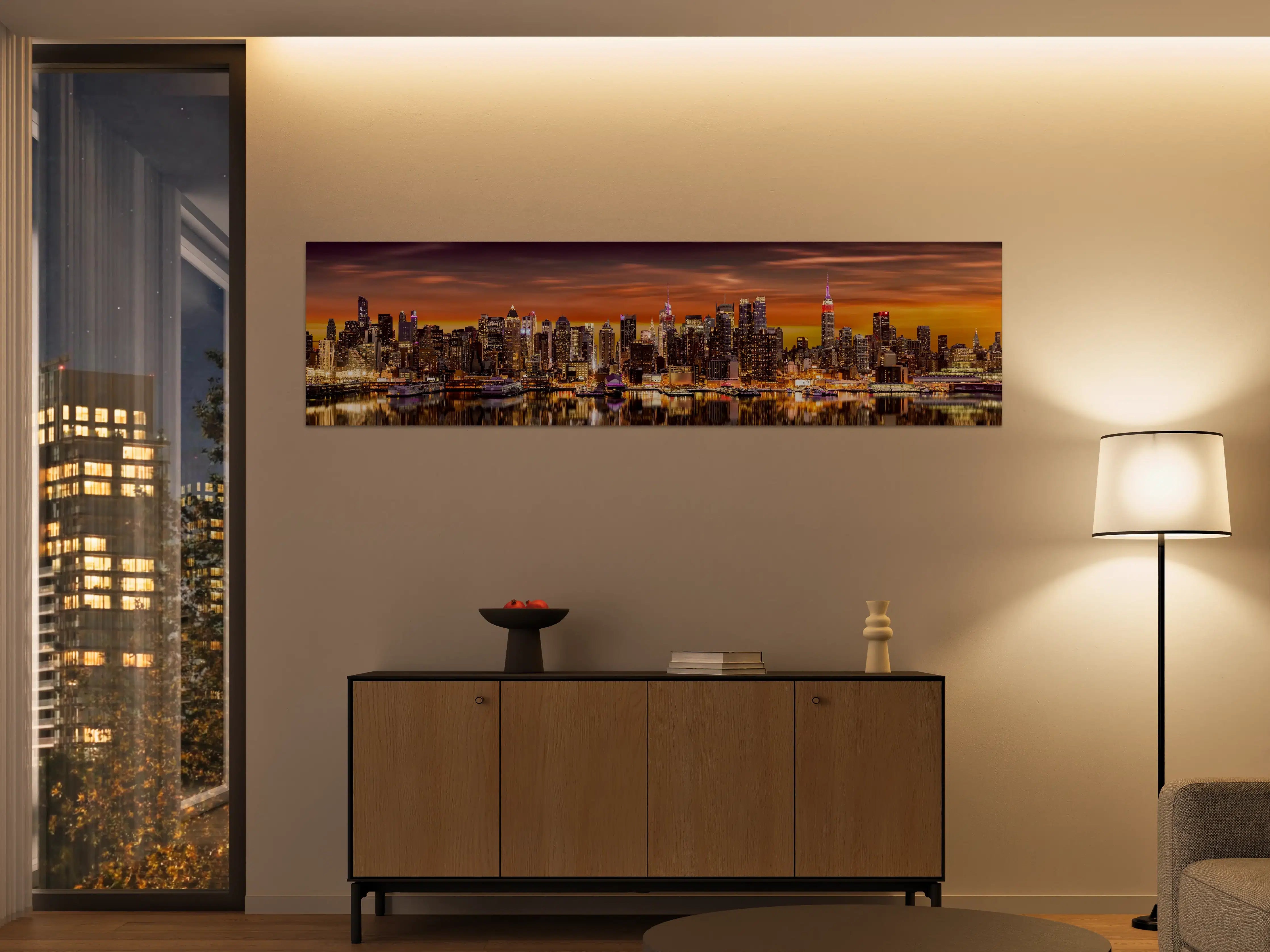 Große Wandbilder - New York Skyline Sonnenuntergang