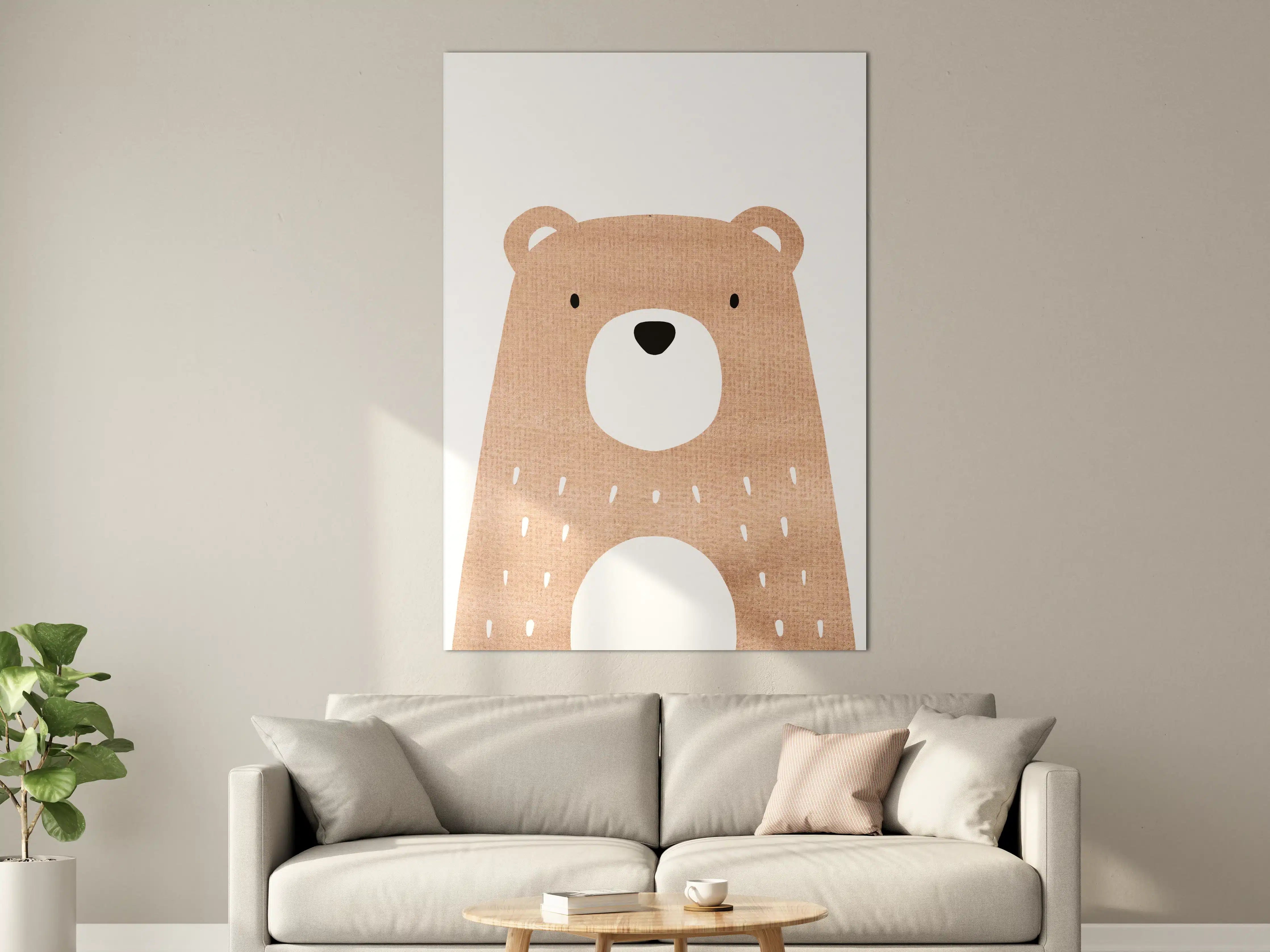 Große Wandbilder - Niedlicher Bär Wandbild