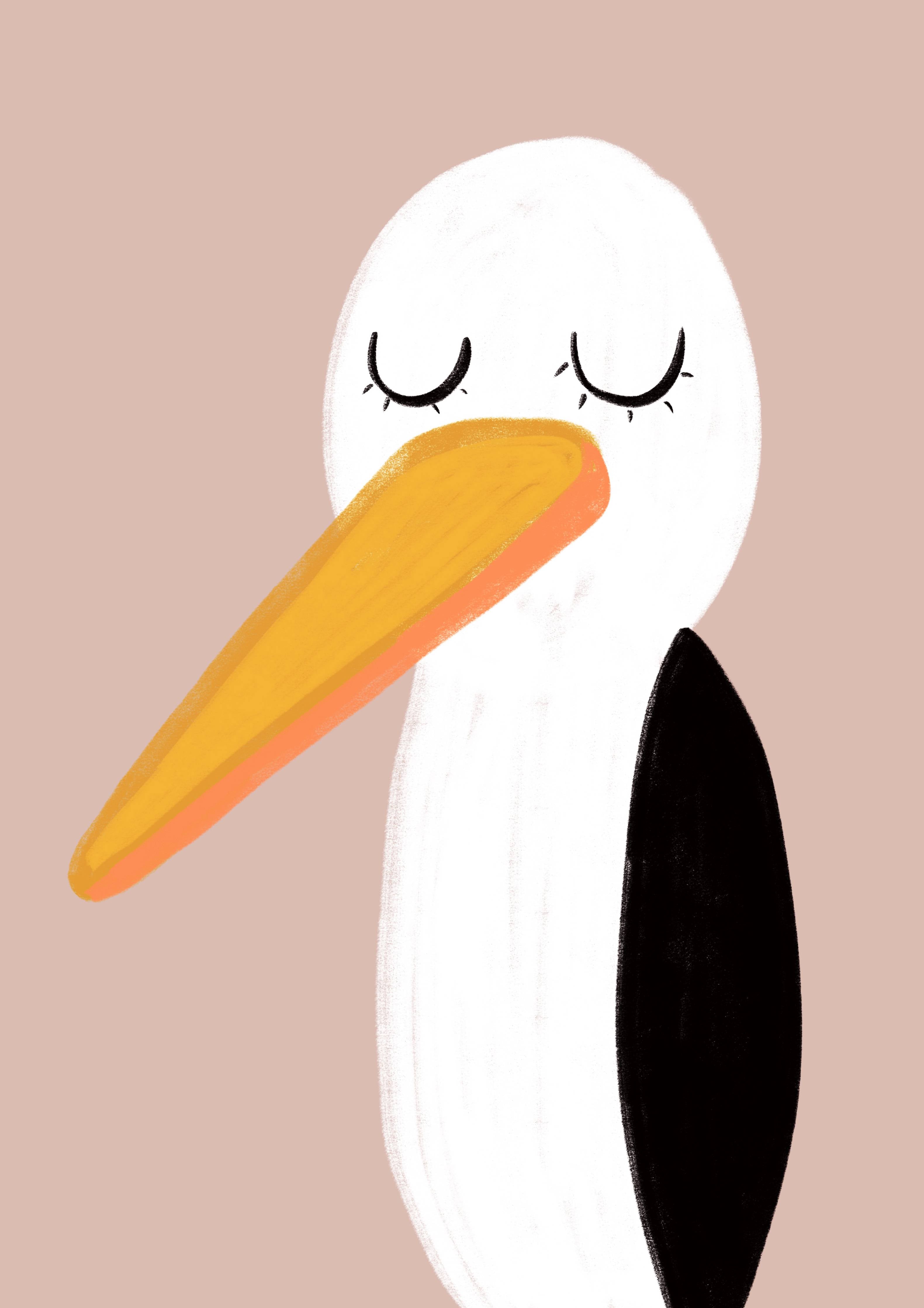 Große Wandbilder-Niedliches Vogel-Design
