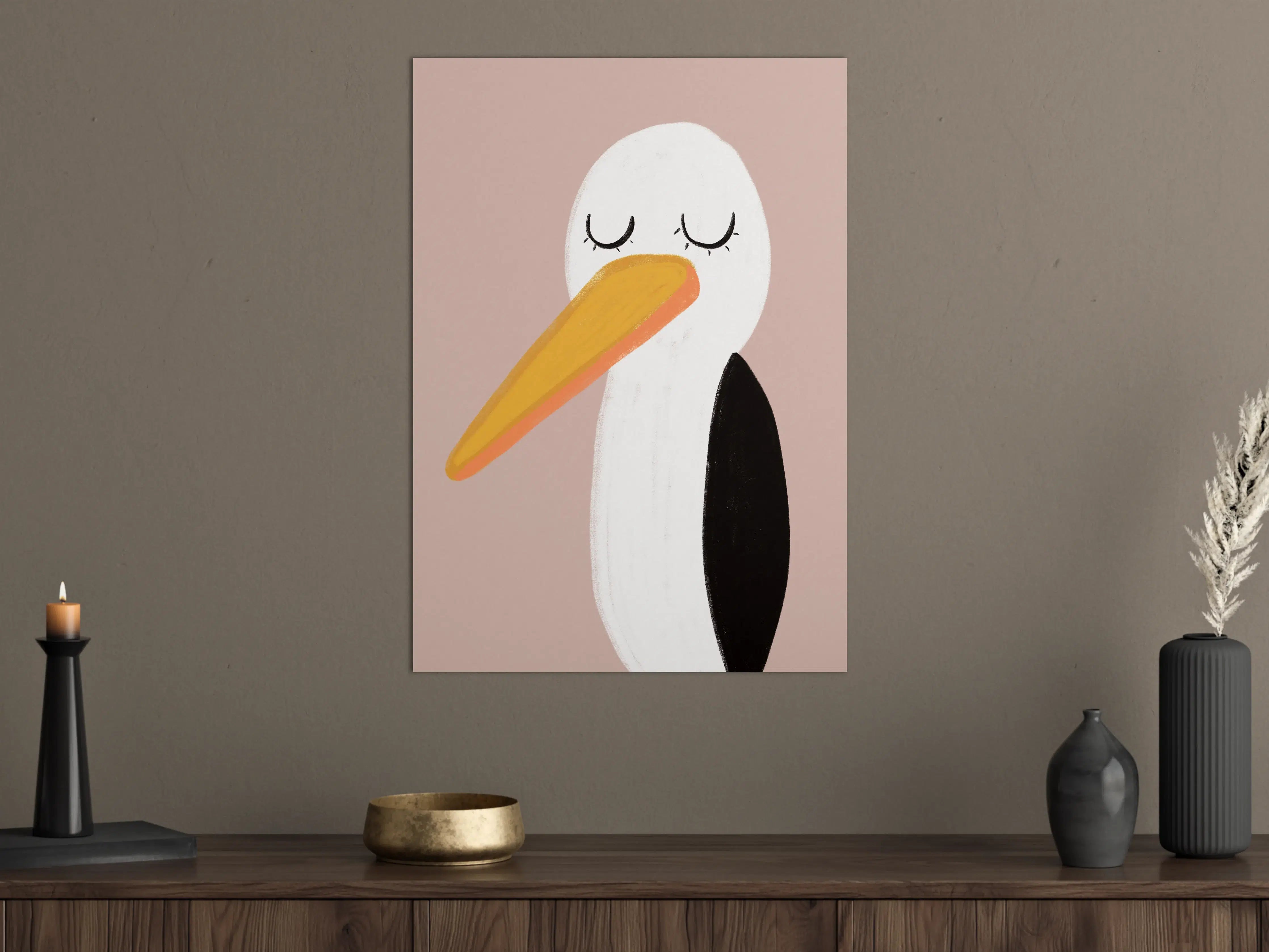 Große Wandbilder - Niedliches Vogel-Design