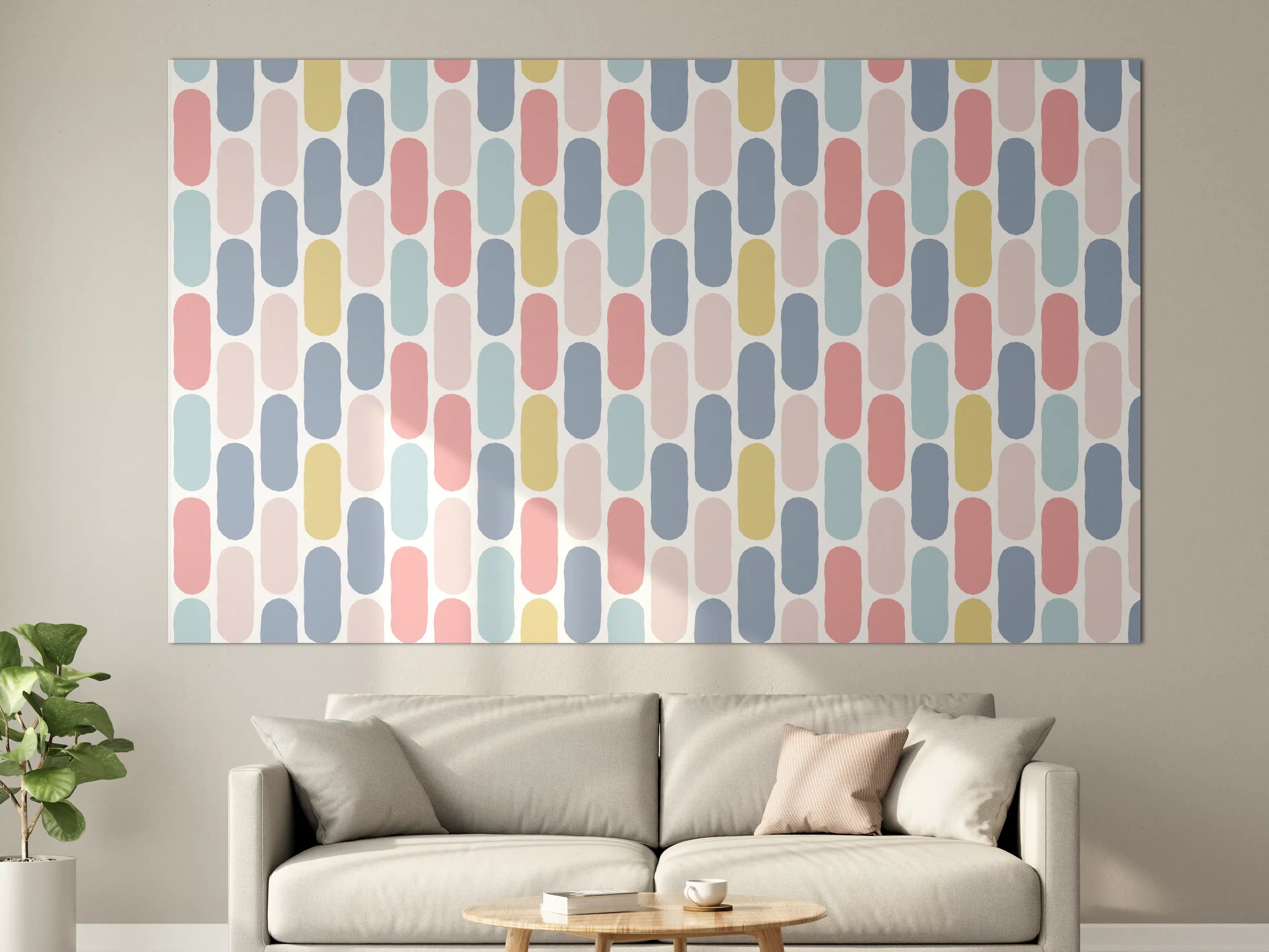 Große Wandbilder - Nordic-Style Bunte Muster