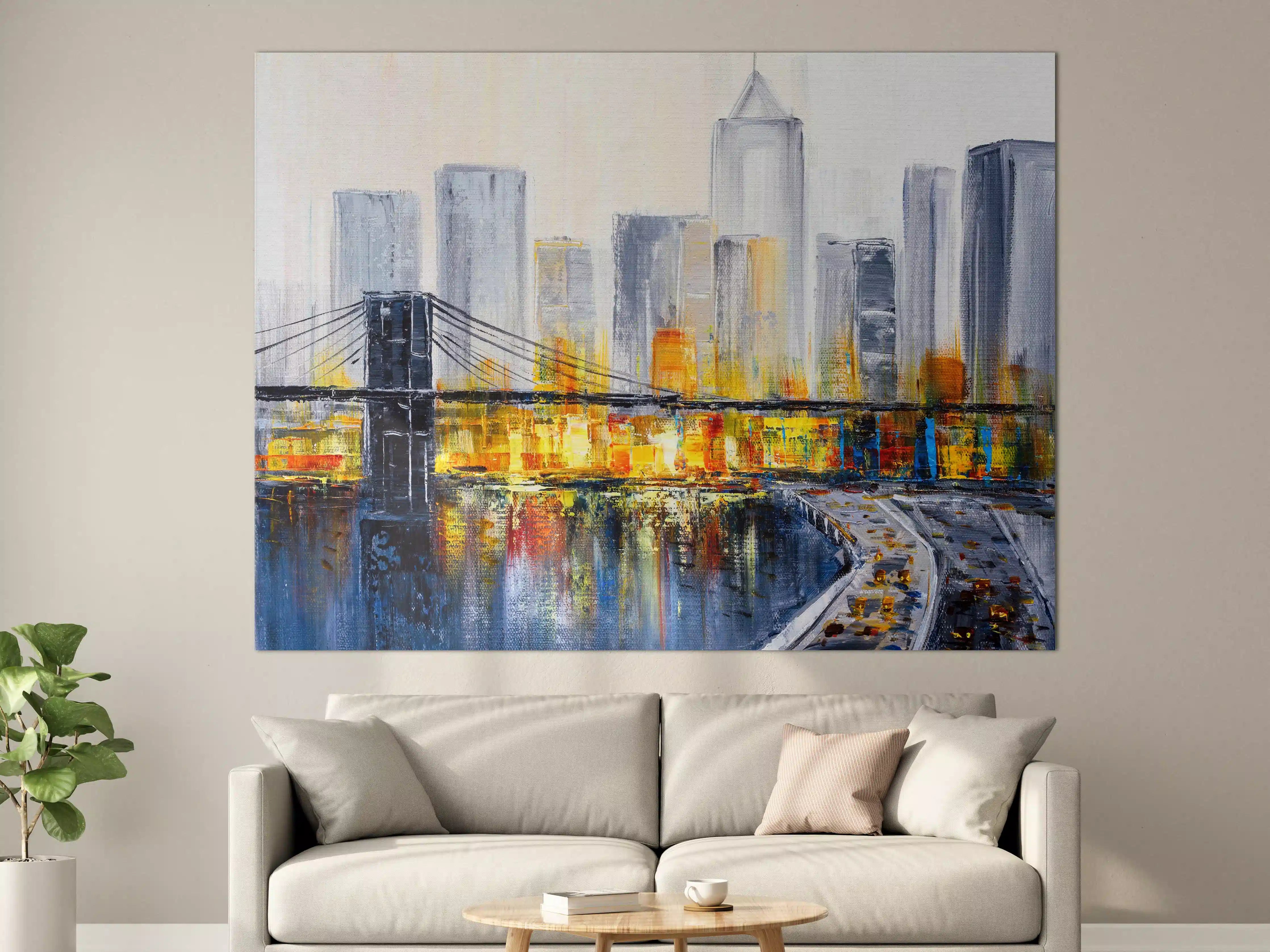 Große Wandbilder - Ölgemälde - Brooklyn Bridge