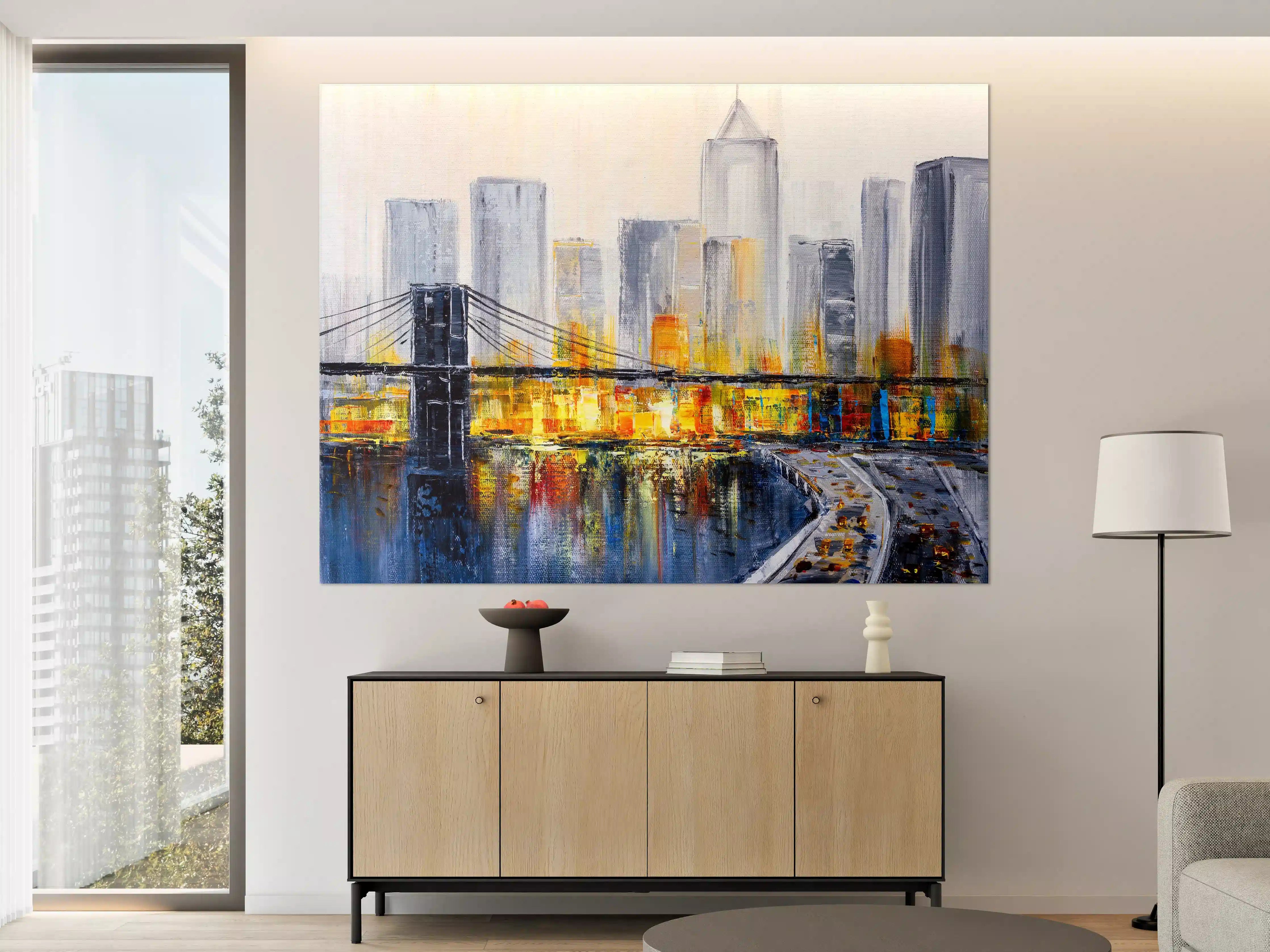 Große Wandbilder - Ölgemälde - Brooklyn Bridge